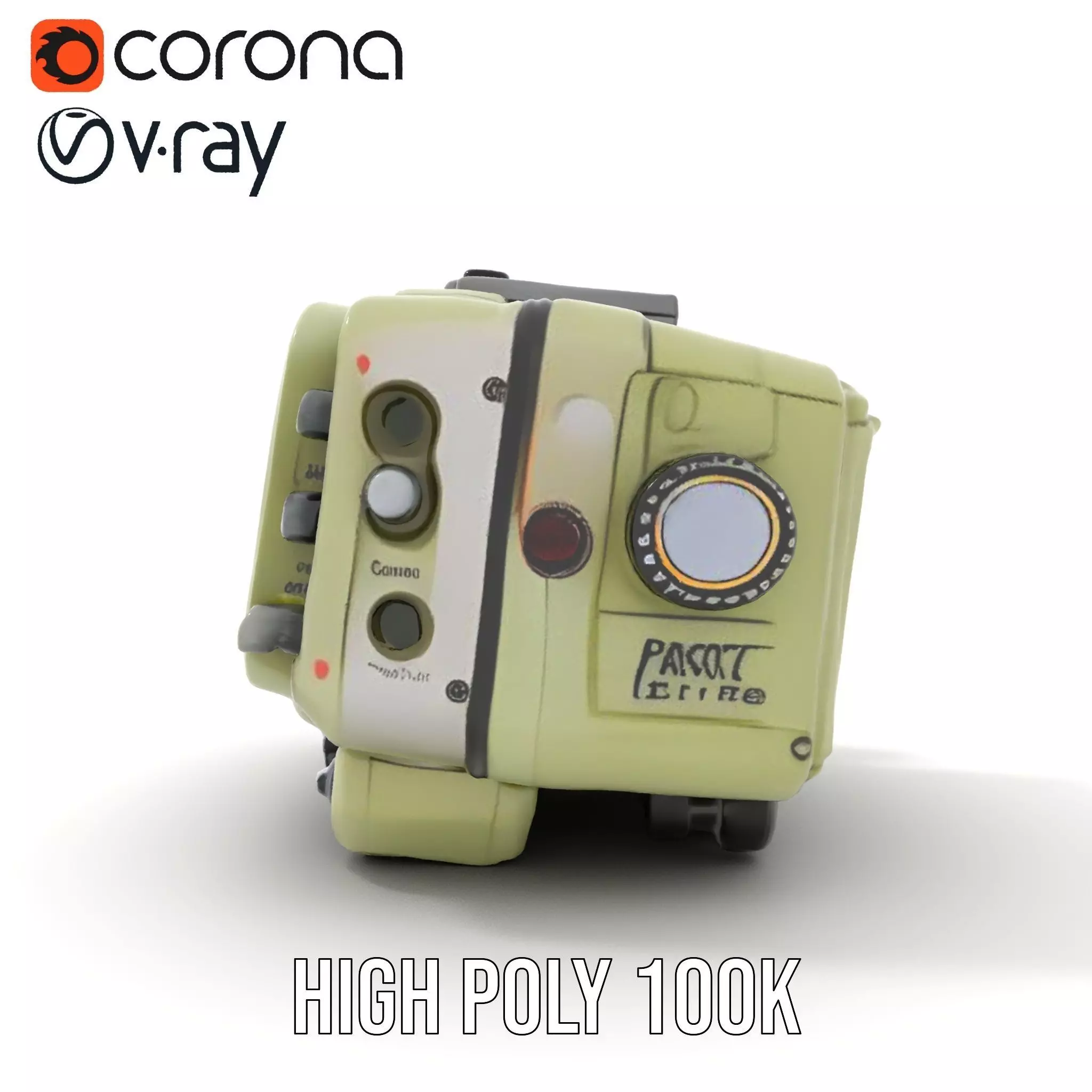 Retro Handheld Device Model Pack with Detailed Buttons and Sc... Low-poly 3D model_24