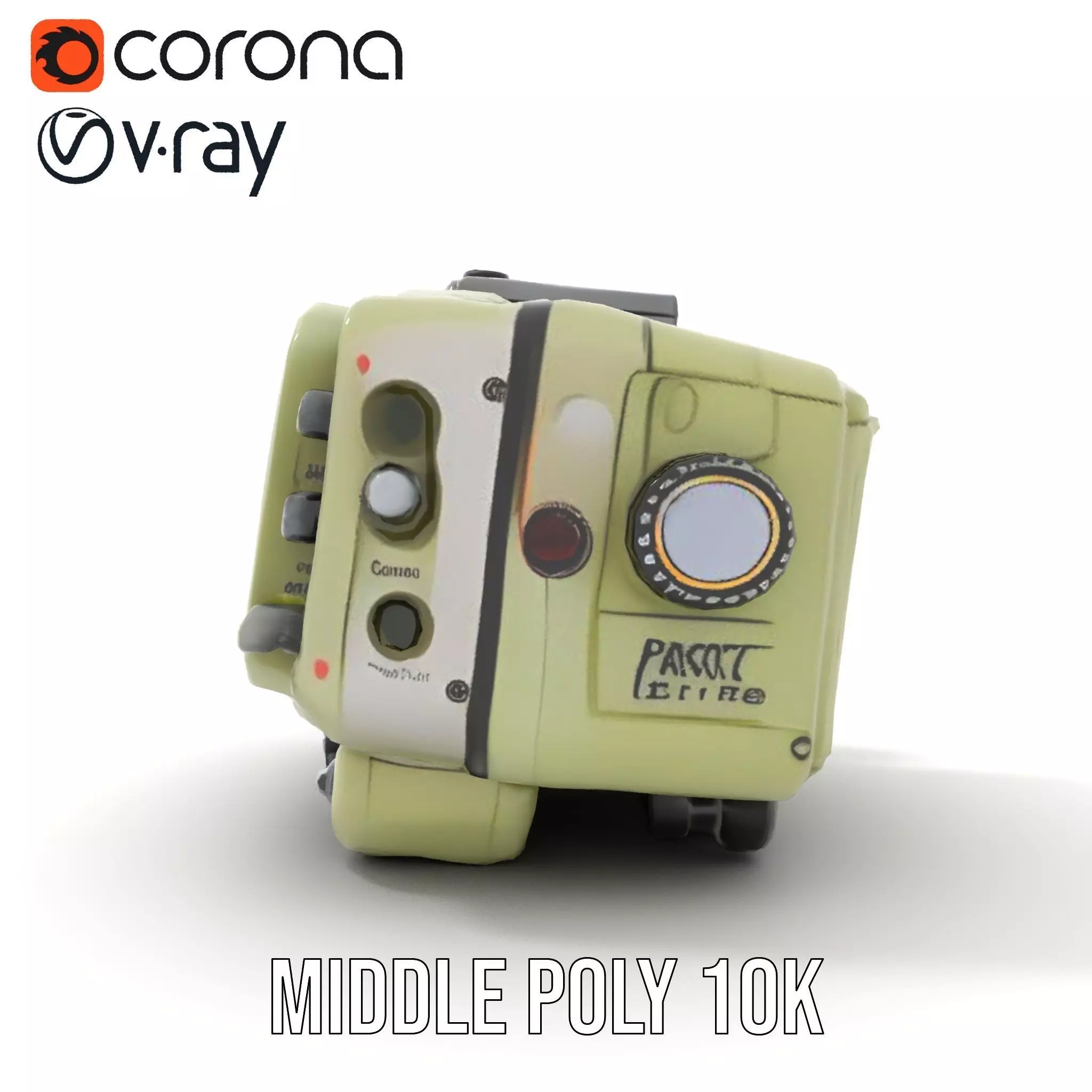 Retro Handheld Device Model Pack with Detailed Buttons and Sc... Low-poly 3D model_16