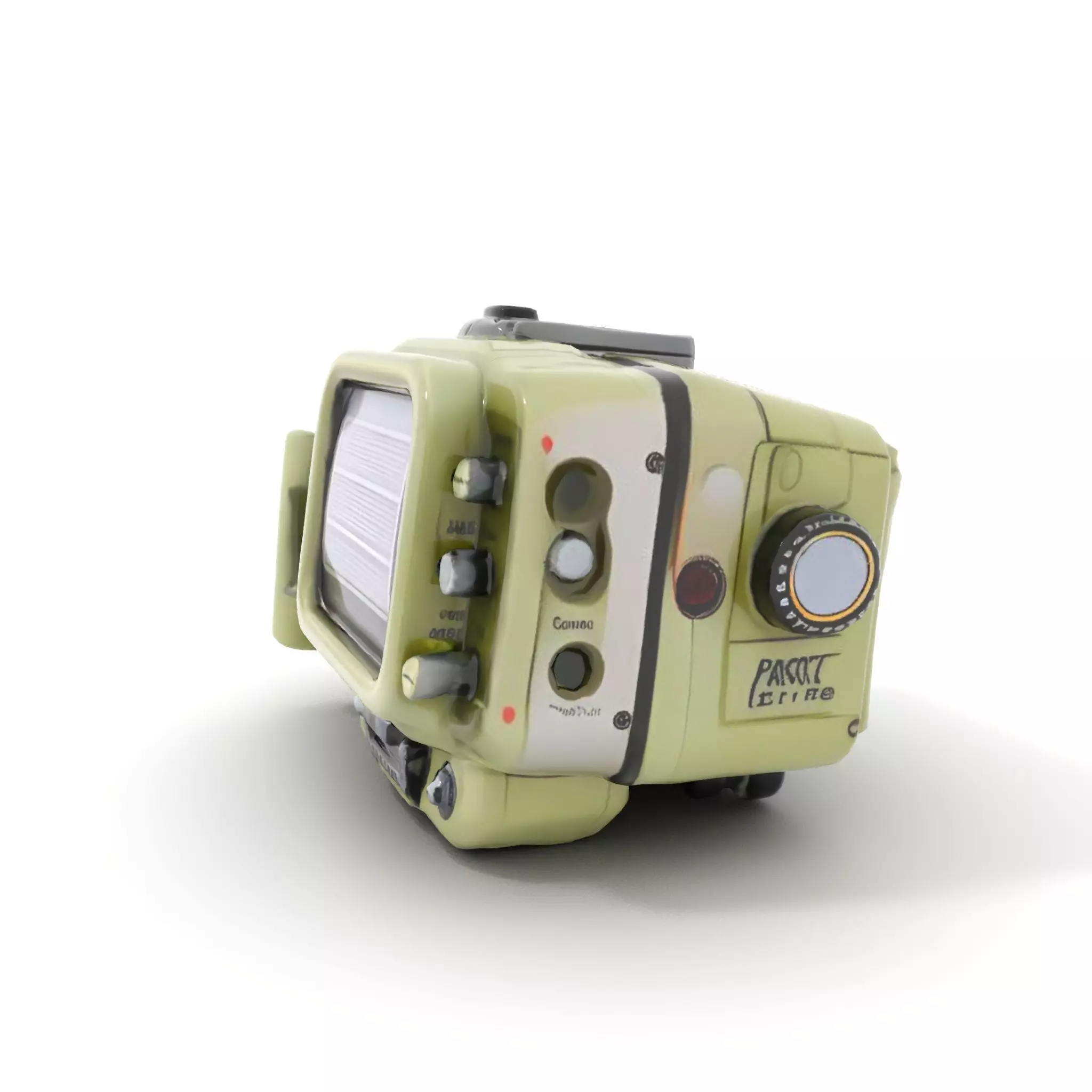 Retro Handheld Device Model Pack with Detailed Buttons and Sc... Low-poly 3D model_12