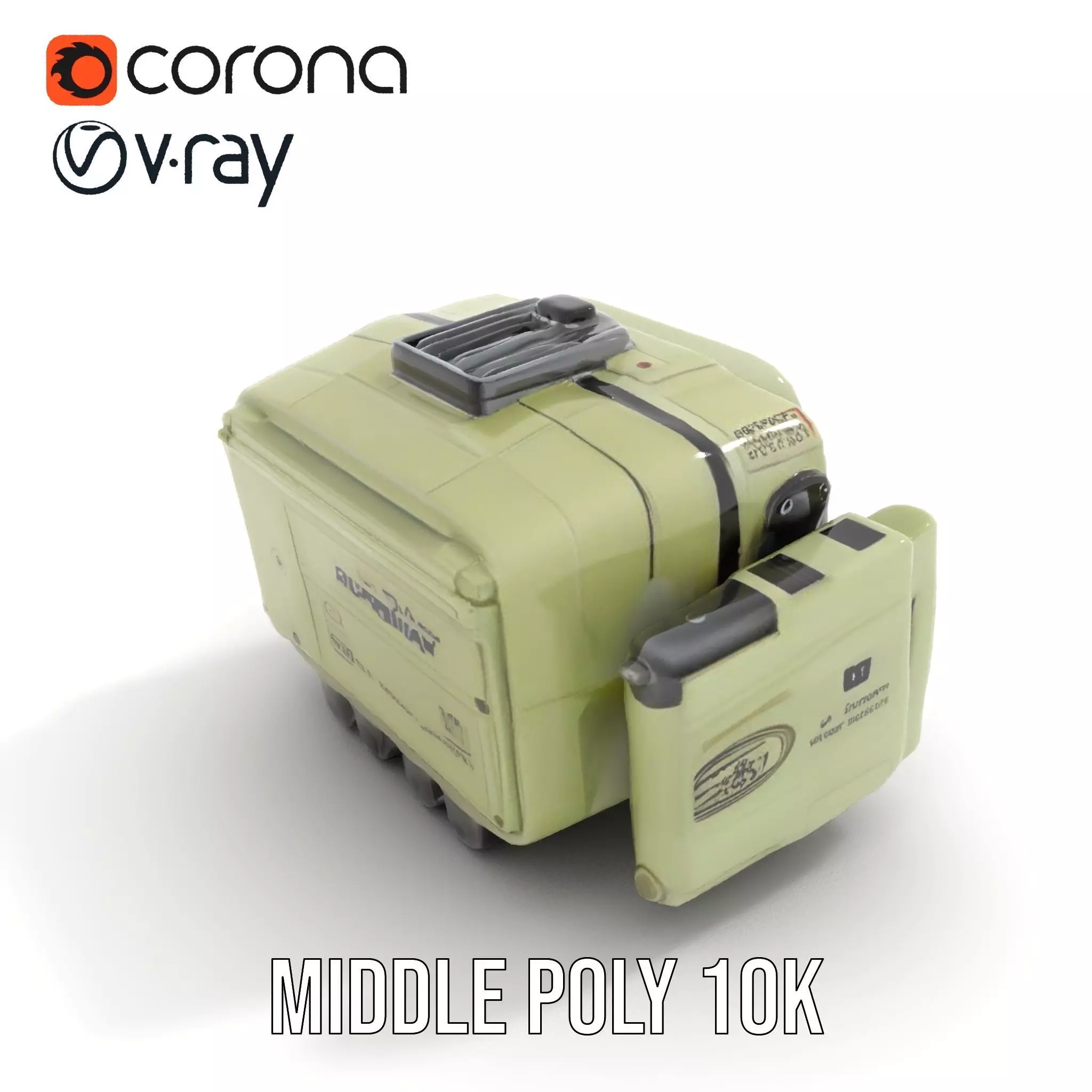 Retro Handheld Device Model Pack with Detailed Buttons and Sc... Low-poly 3D model_7