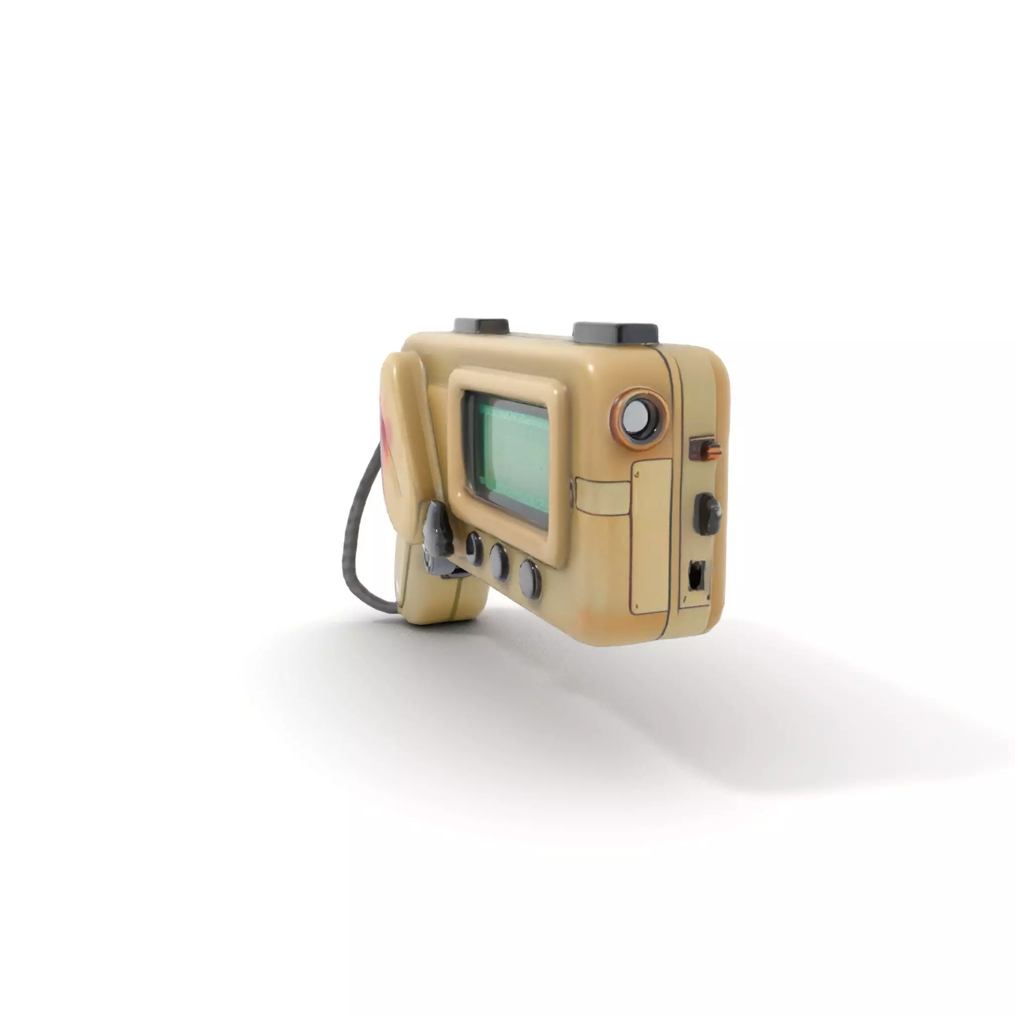 Retro Handheld Device Model Pack Low-poly 3D model_12