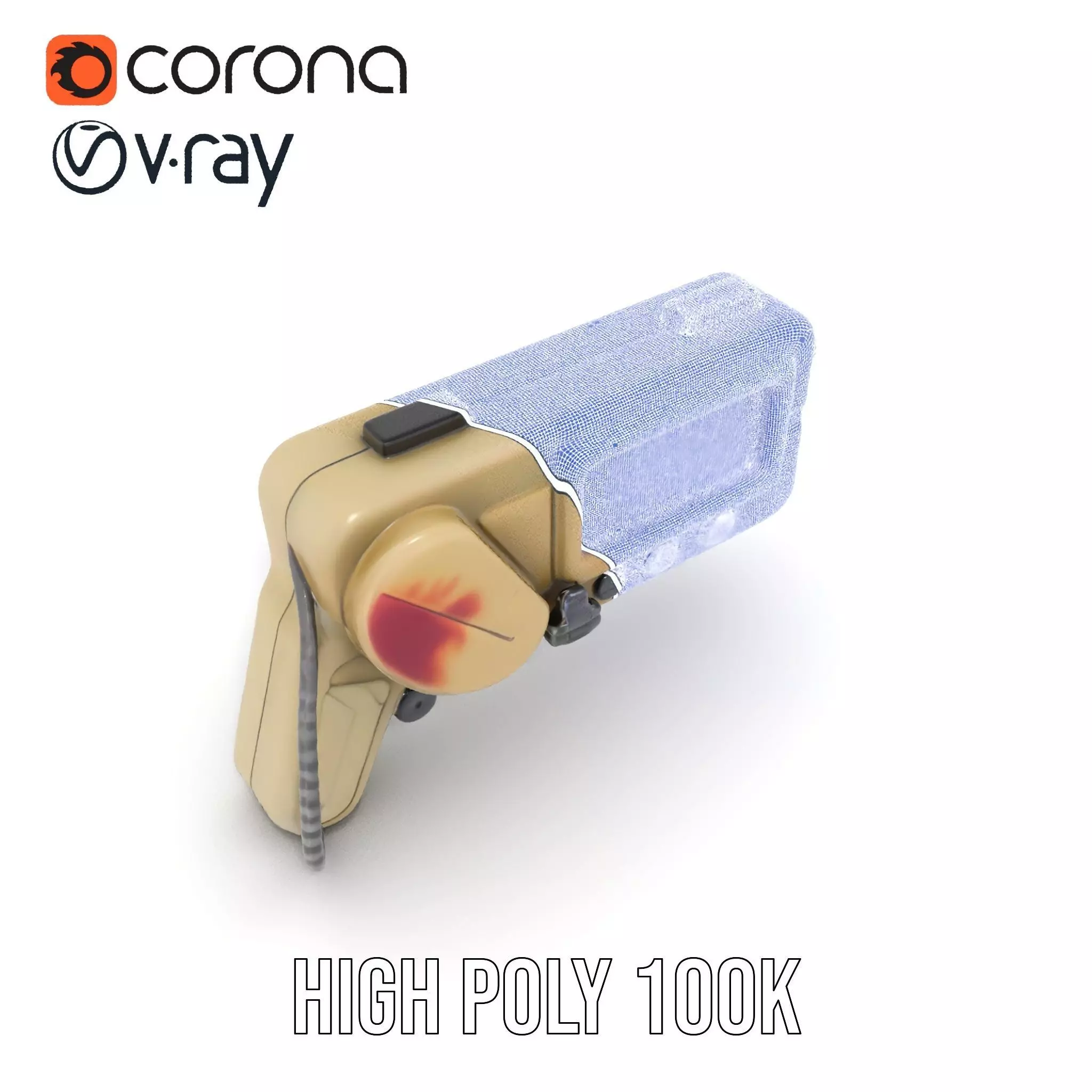 Retro Handheld Device Model Pack Low-poly 3D model_35