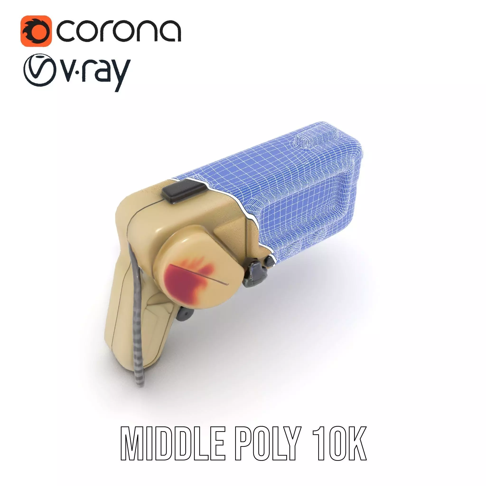 Retro Handheld Device Model Pack Low-poly 3D model_14