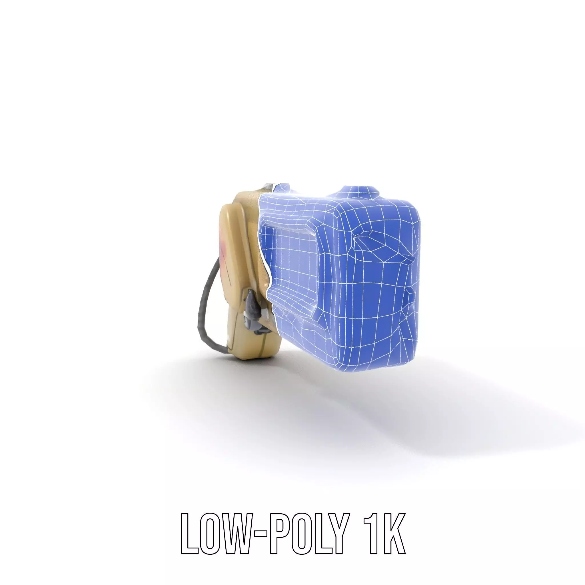 Retro Handheld Device Model Pack Low-poly 3D model_18