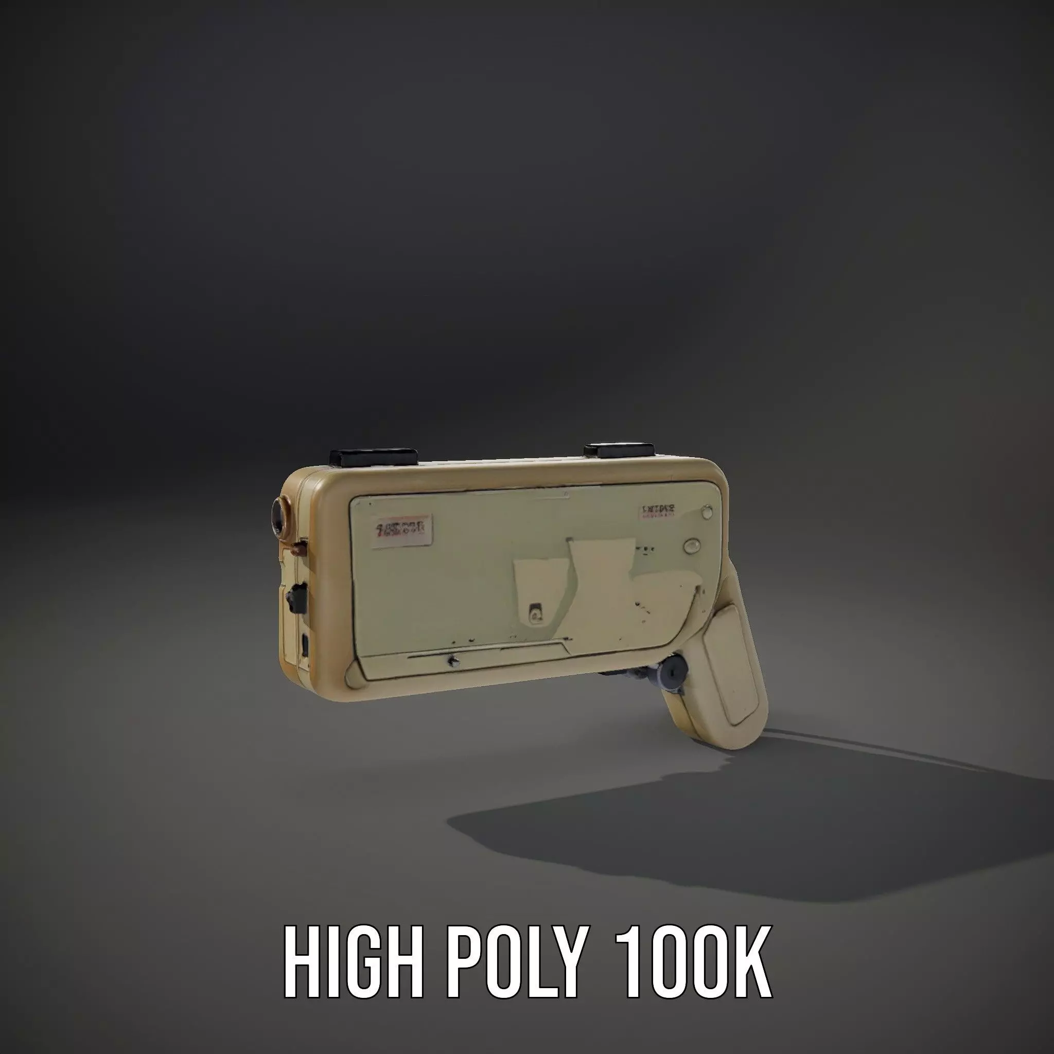 Retro Handheld Device Model Pack Low-poly 3D model_11