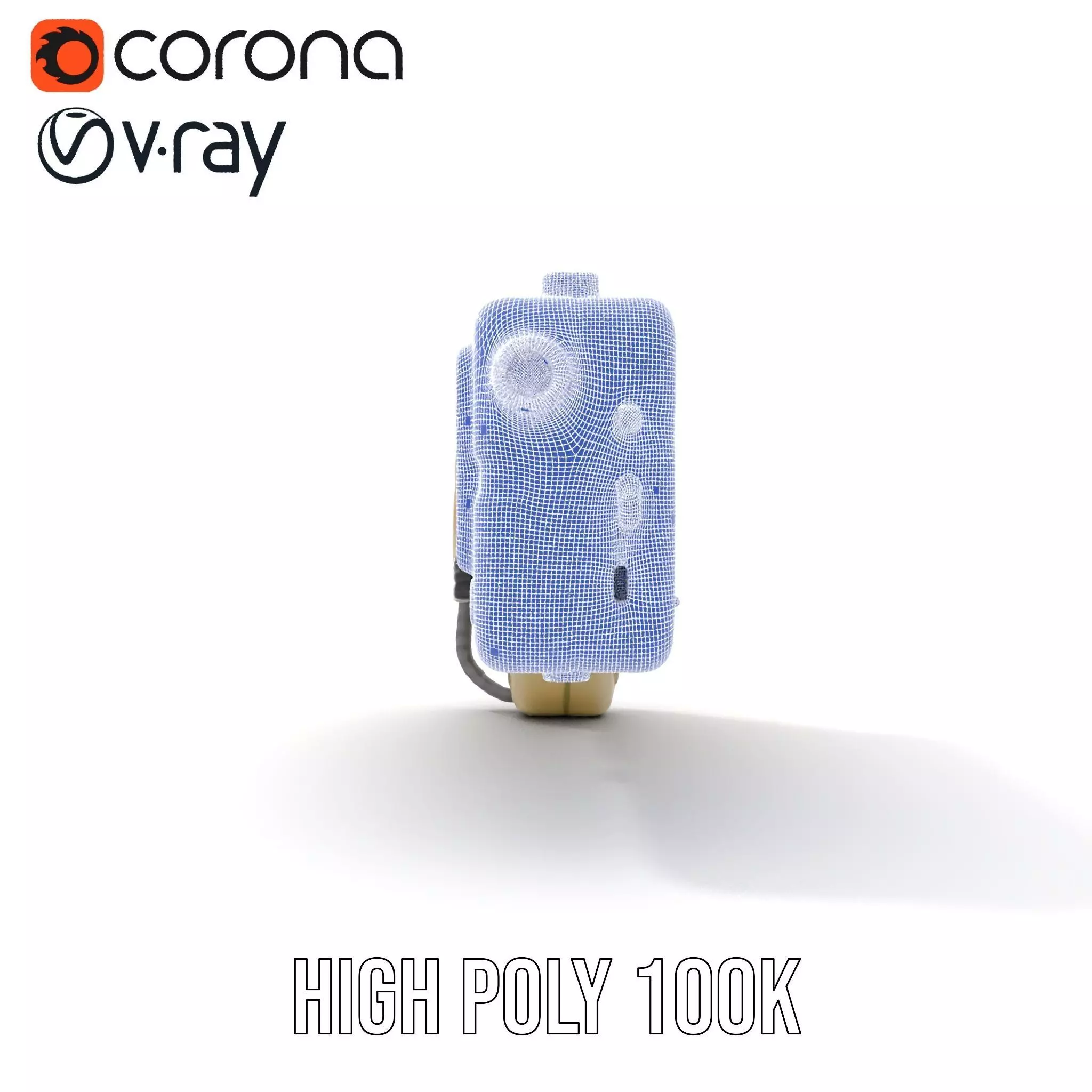 Retro Handheld Device Model Pack Low-poly 3D model_33