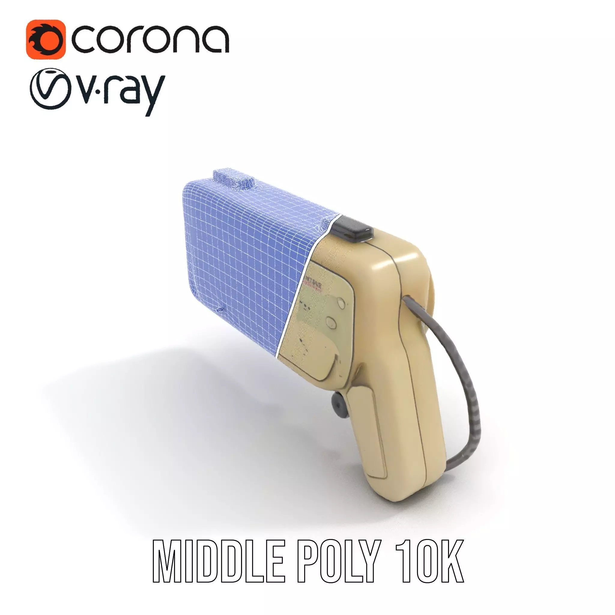 Retro Handheld Device Model Pack Low-poly 3D model_26