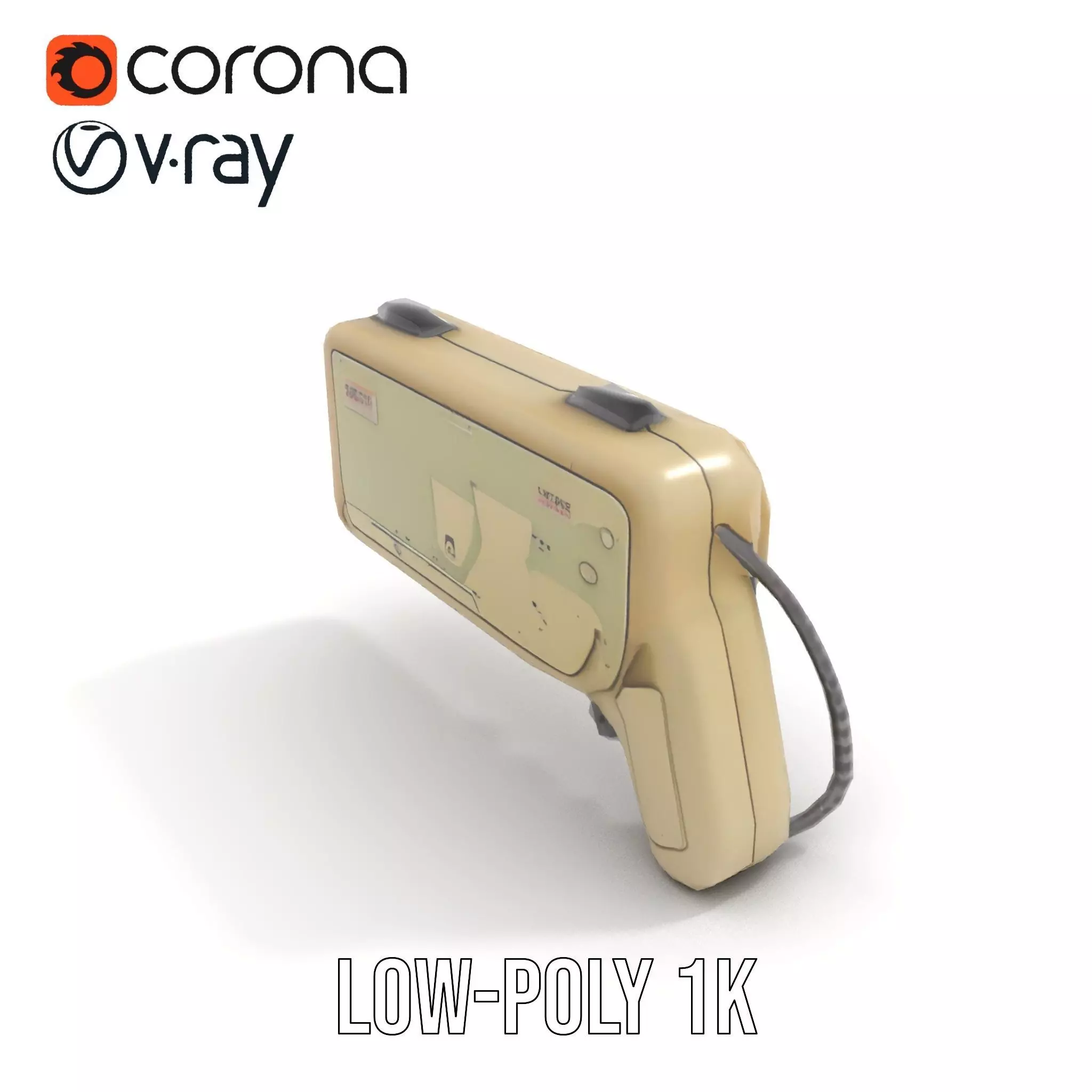 Retro Handheld Device Model Pack Low-poly 3D model_10