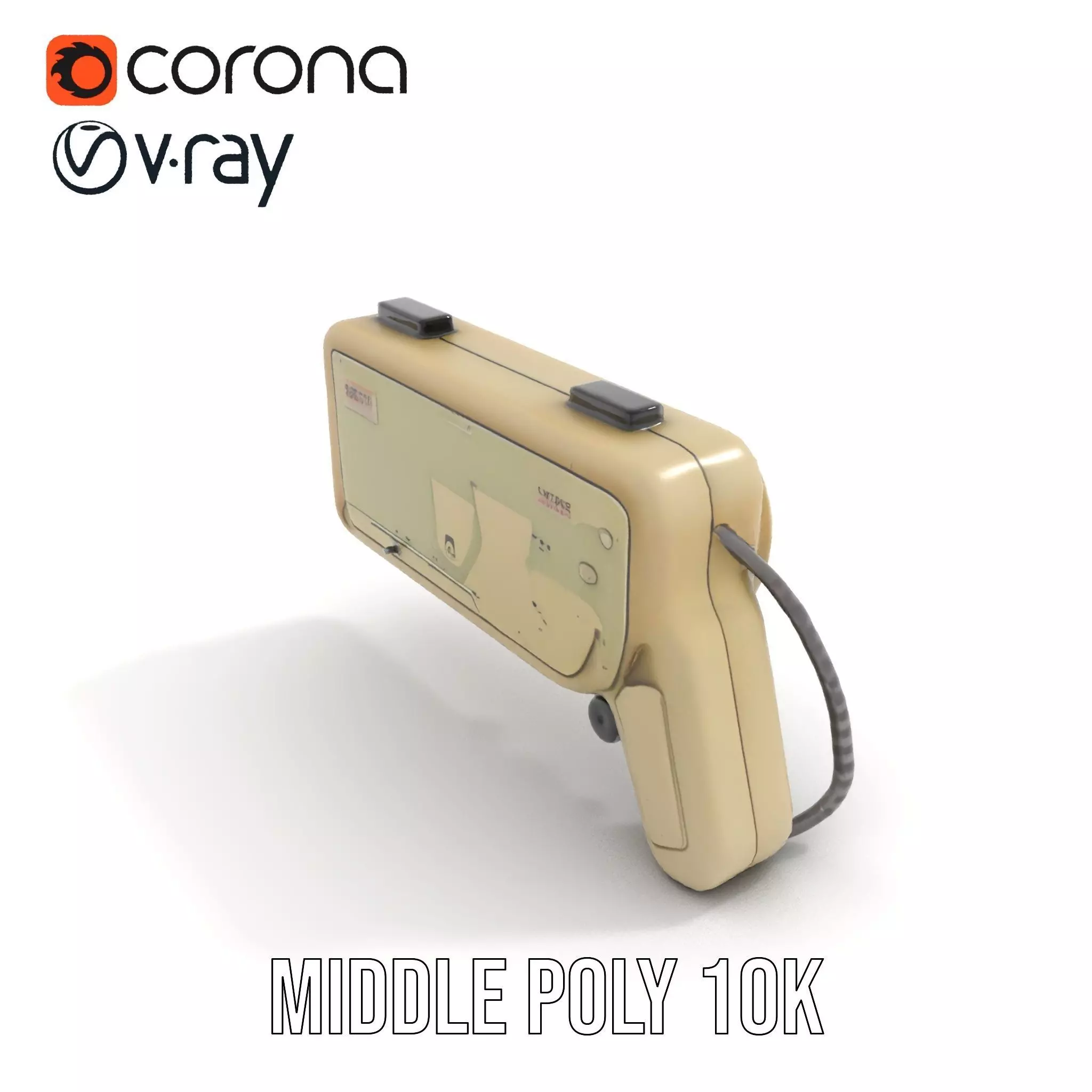 Retro Handheld Device Model Pack Low-poly 3D model_7