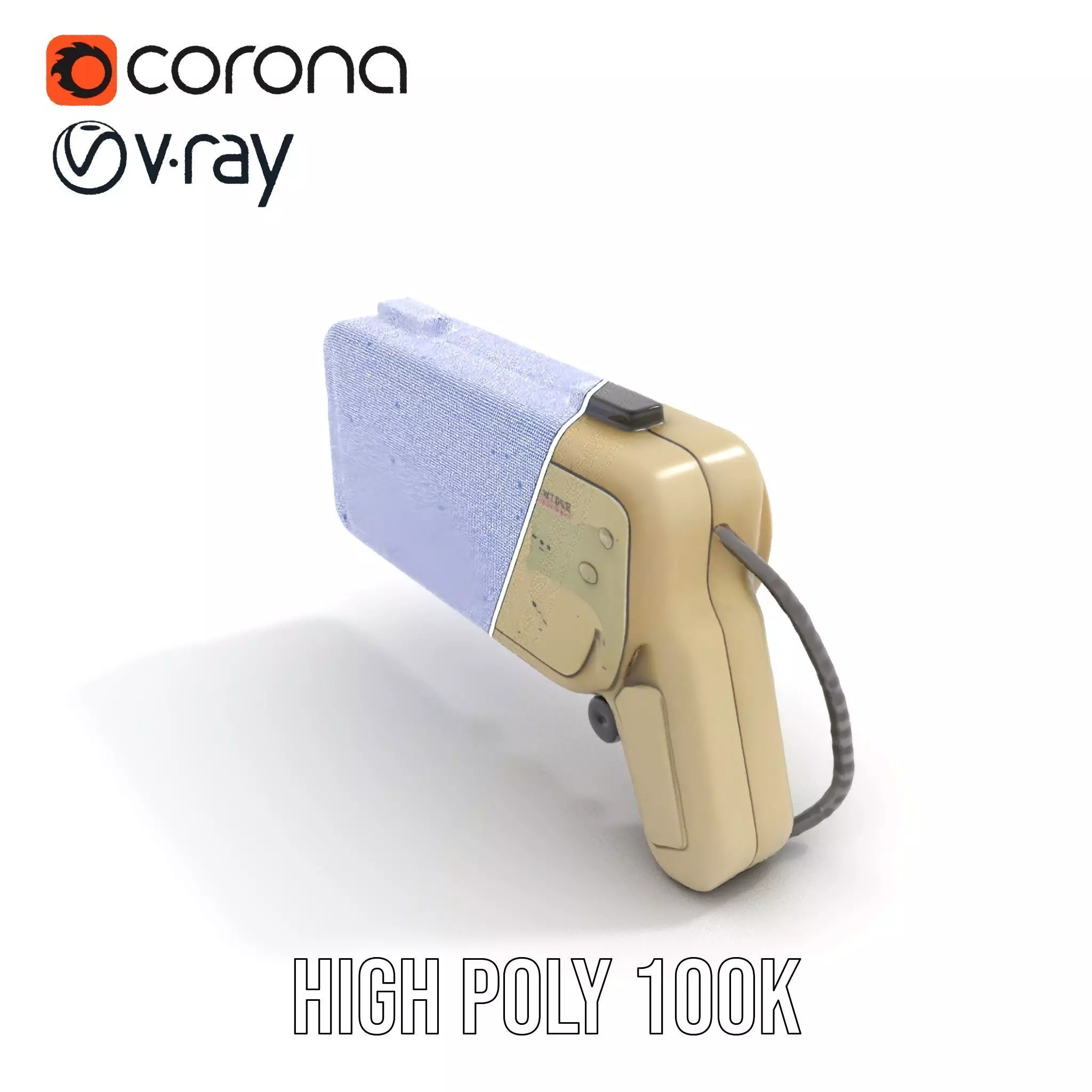 Retro Handheld Device Model Pack Low-poly 3D model_25