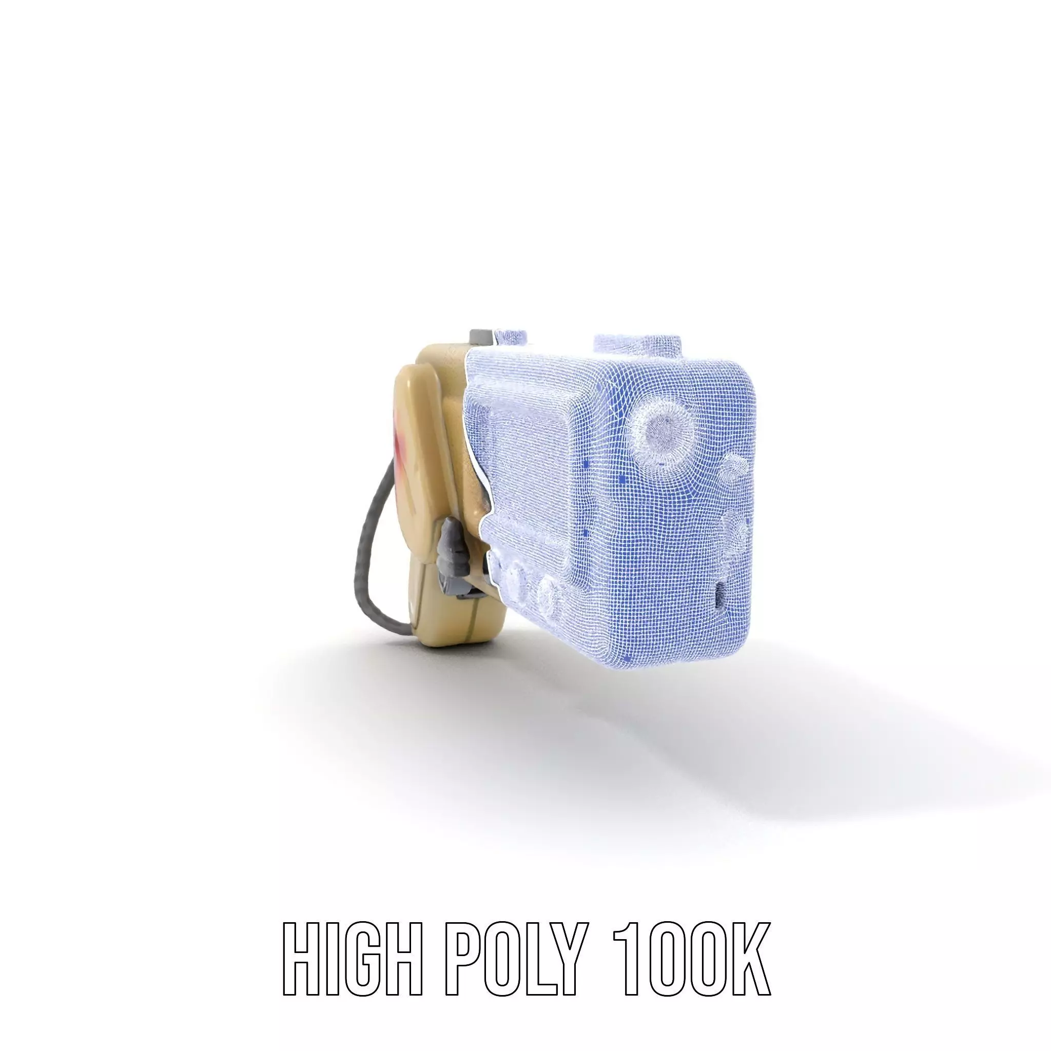 Retro Handheld Device Model Pack Low-poly 3D model_5