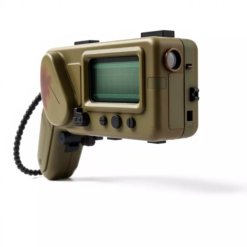 Retro Handheld Device Model Pack Low-poly 3D model_3