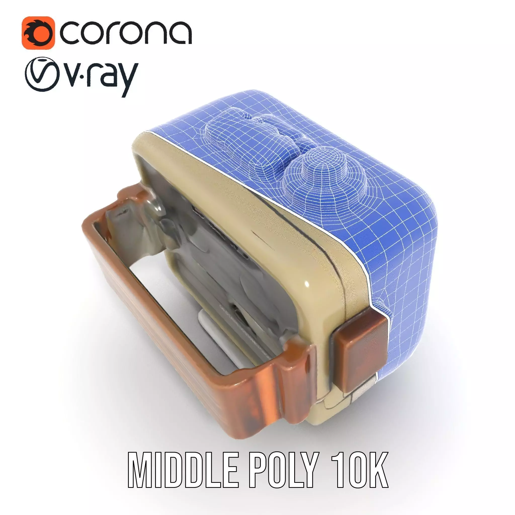 Retro Military Device Model Pack Low-poly 3D model_30