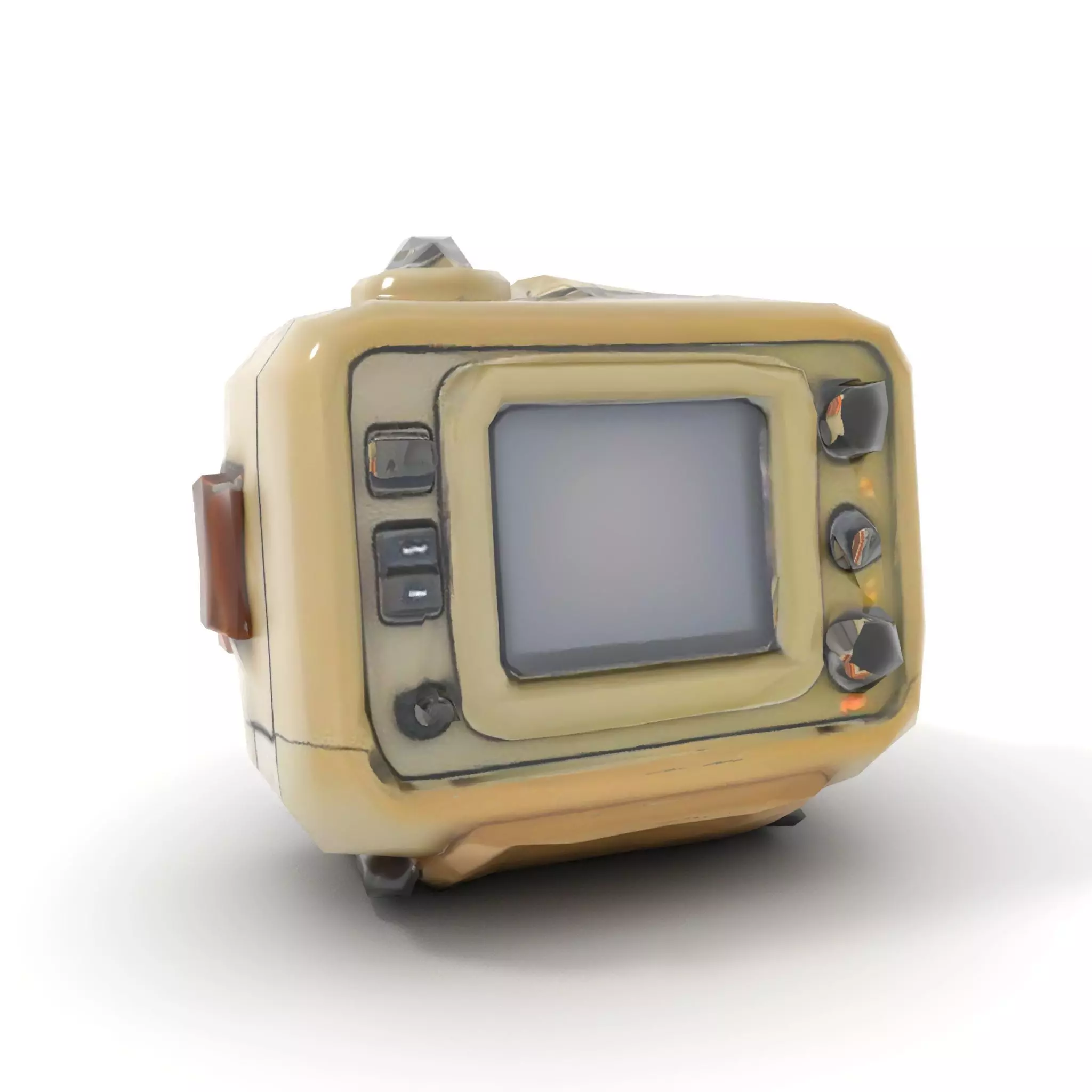 Retro Military Device Model Pack Low-poly 3D model_17