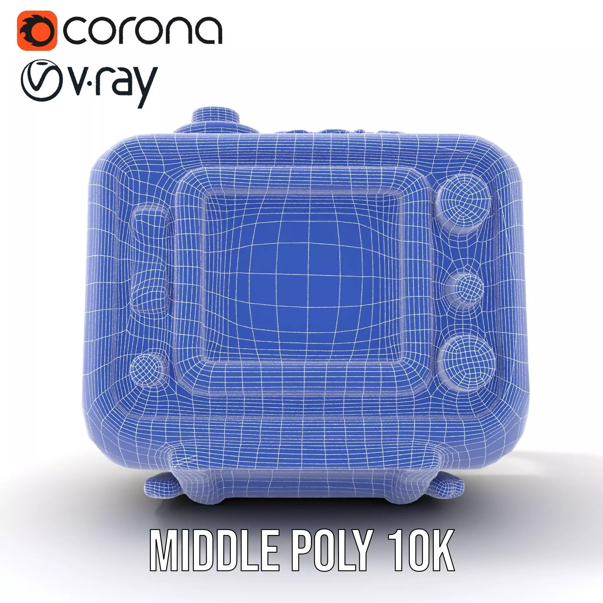 Retro Military Device Model Pack Low-poly 3D model_21