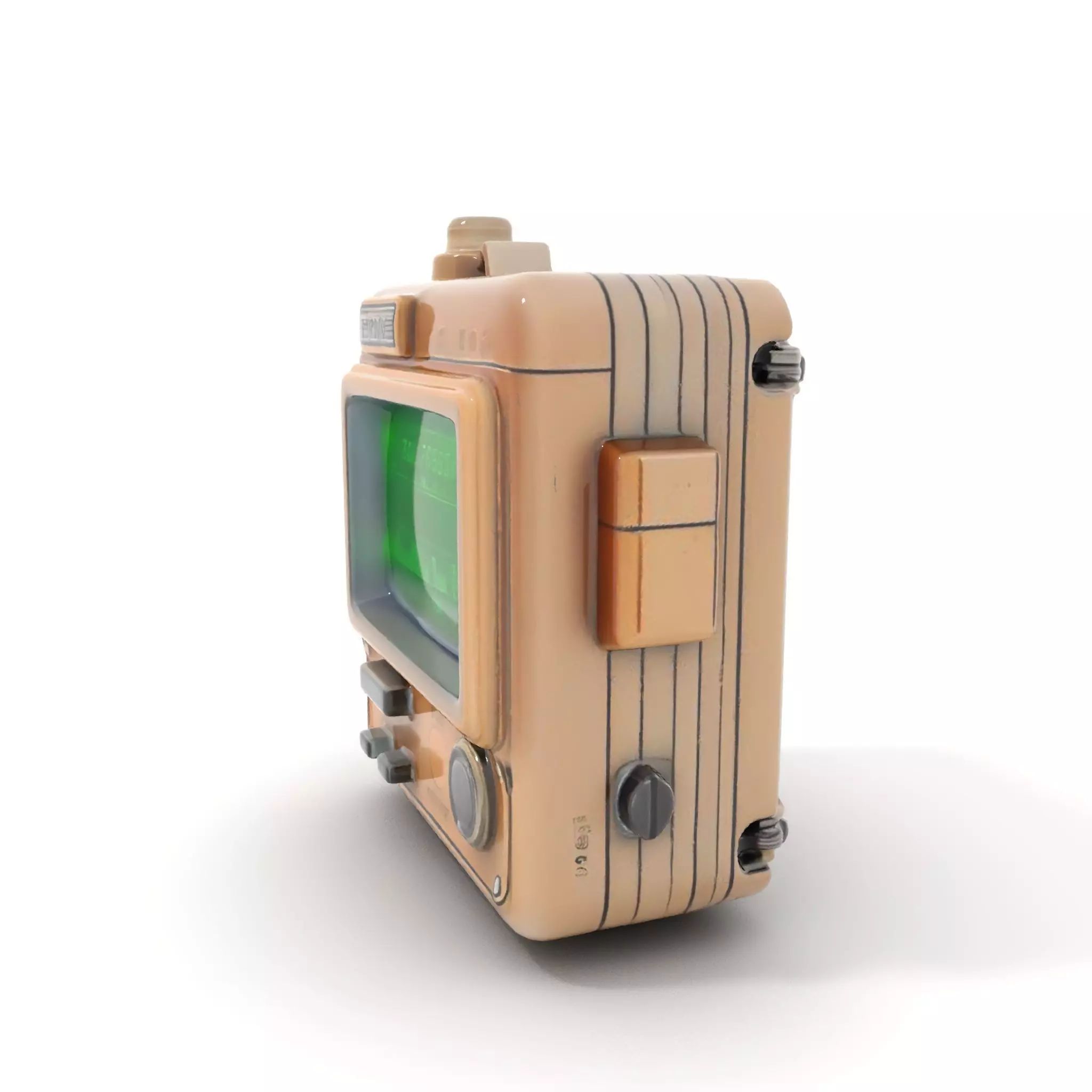 Retro Digital Device Model Pack with Functional Display Low-poly 3D model_19