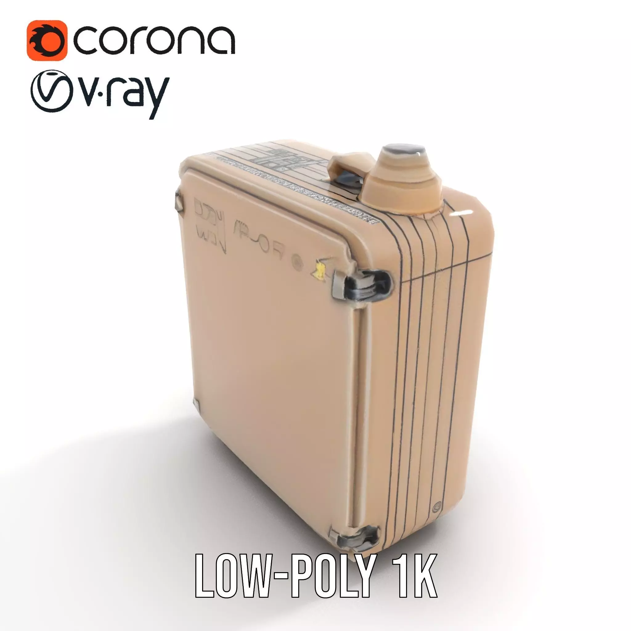 Retro Digital Device Model Pack with Functional Display Low-poly 3D model_9