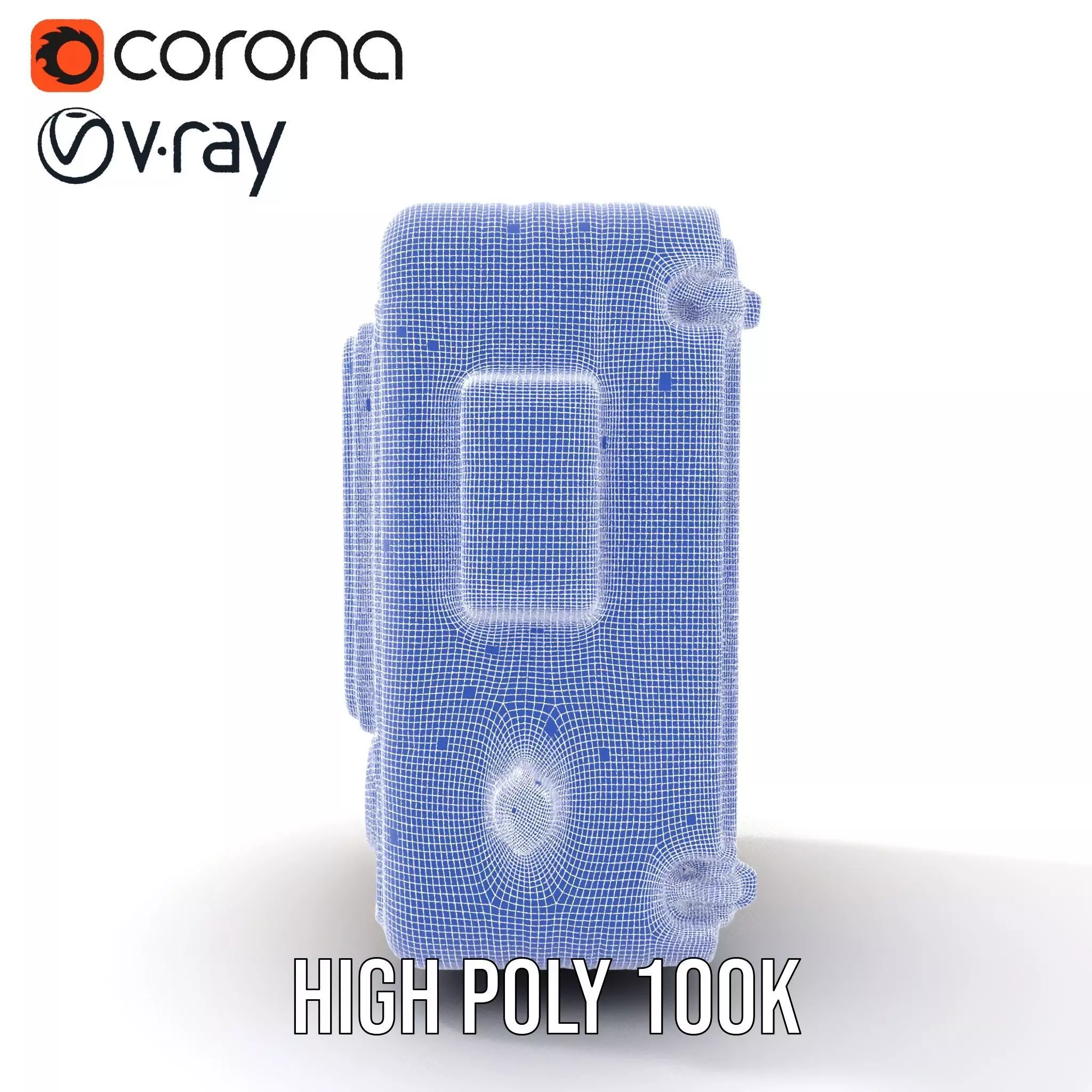 Retro Digital Device Model Pack with Functional Display Low-poly 3D model_31