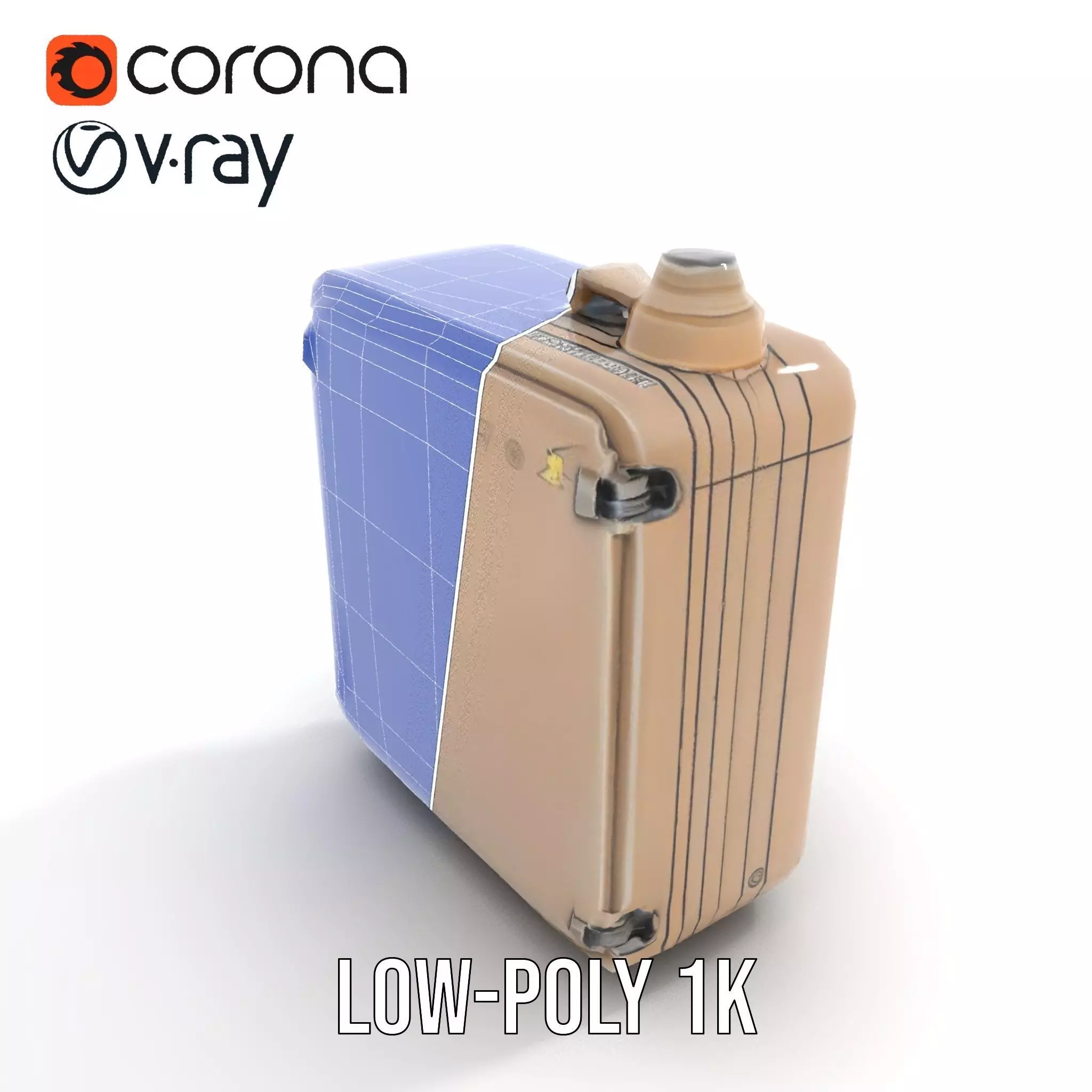 Retro Digital Device Model Pack with Functional Display Low-poly 3D model_20