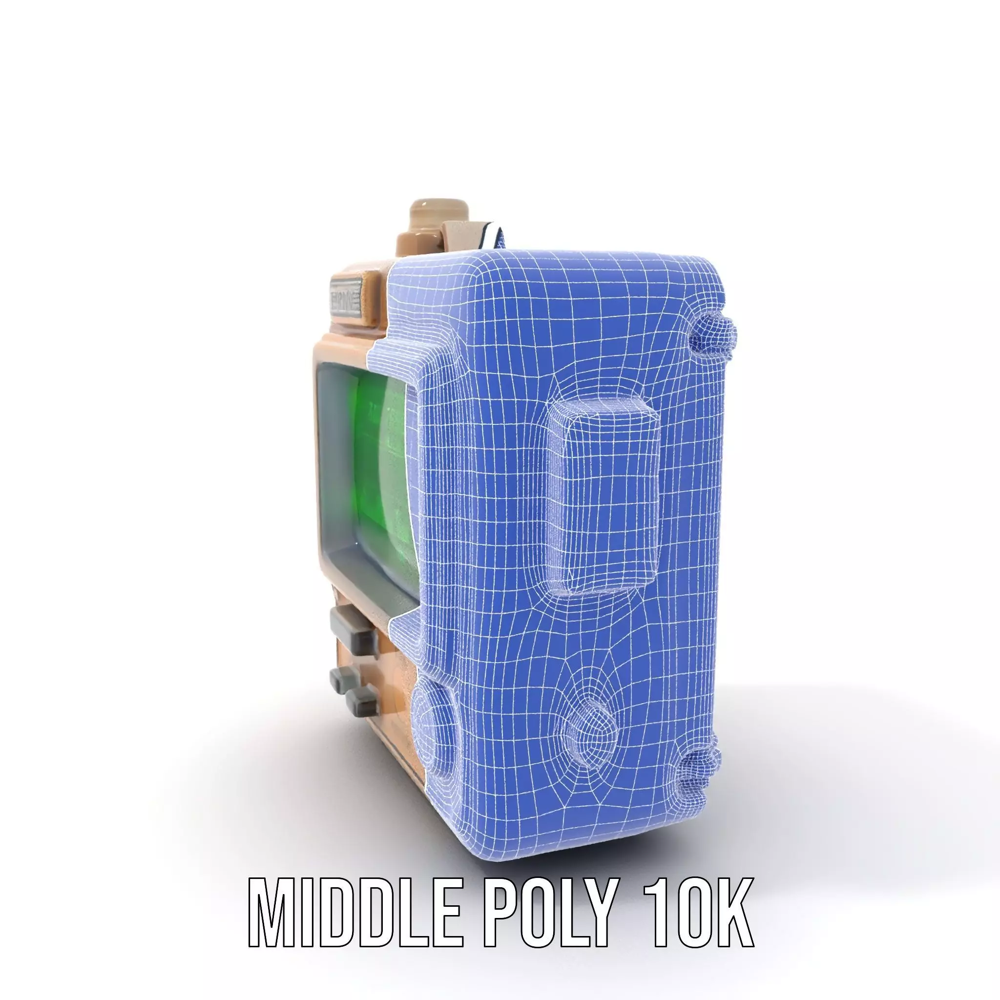 Retro Digital Device Model Pack with Functional Display Low-poly 3D model_5