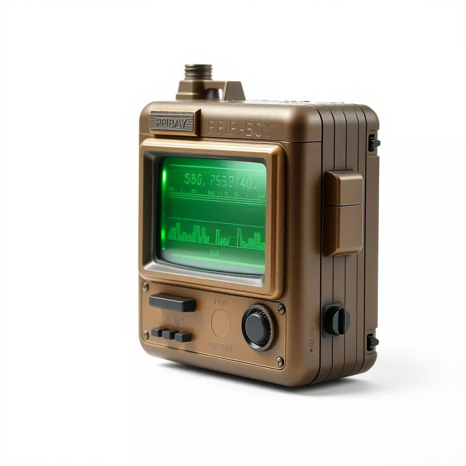 Retro Digital Device Model Pack with Functional Display Low-poly 3D model_2