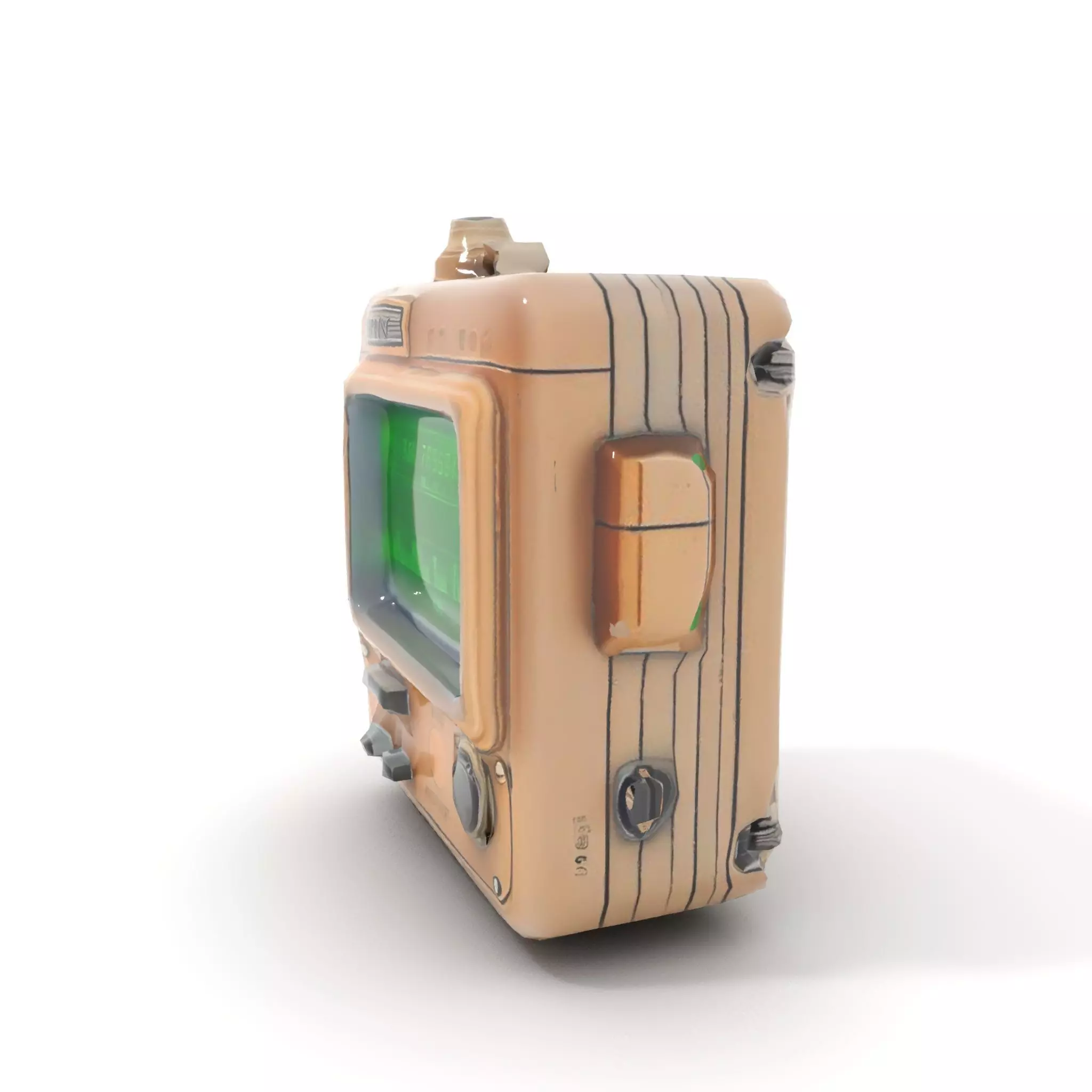 Retro Digital Device Model Pack with Functional Display Low-poly 3D model_7