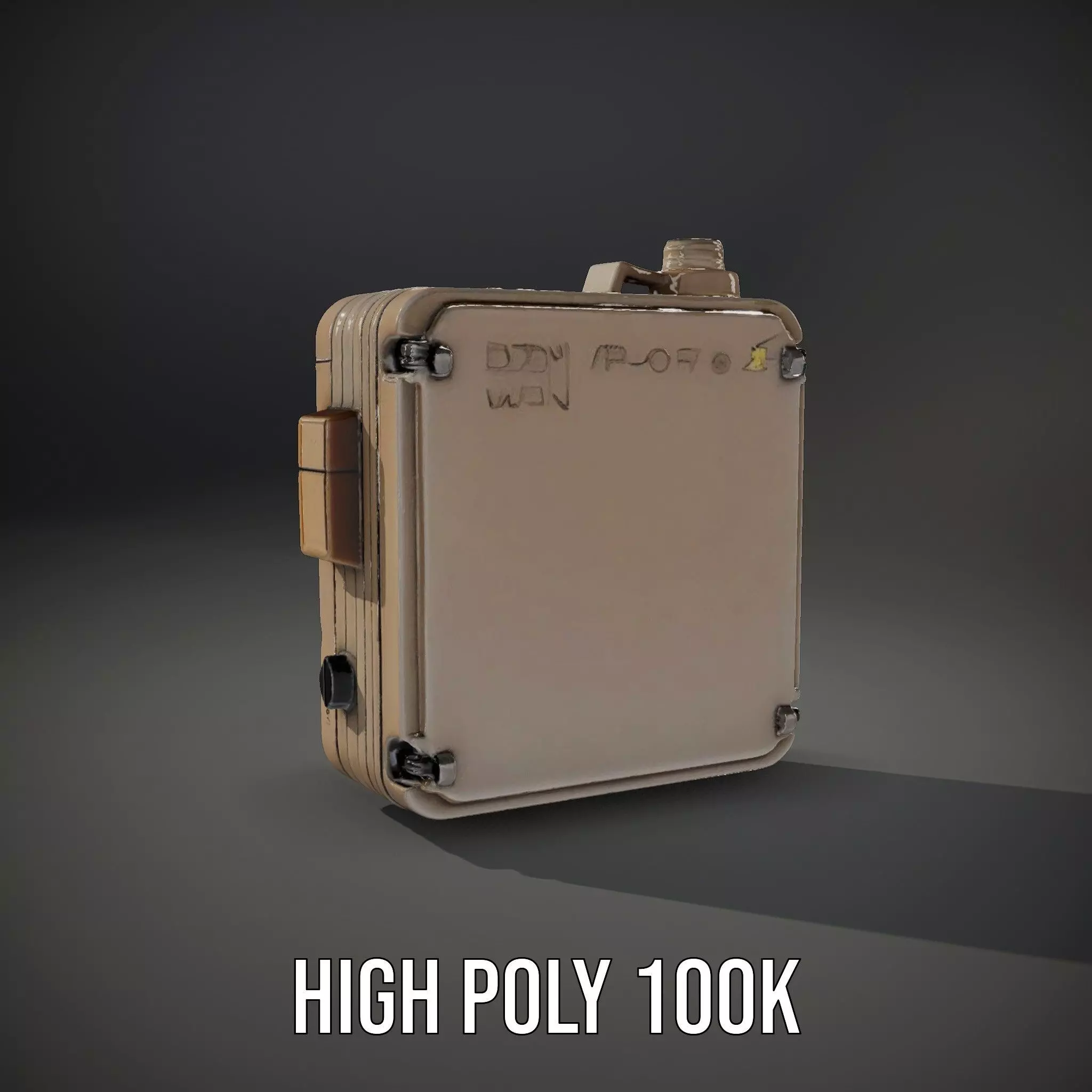 Retro Digital Device Model Pack with Functional Display Low-poly 3D model_8