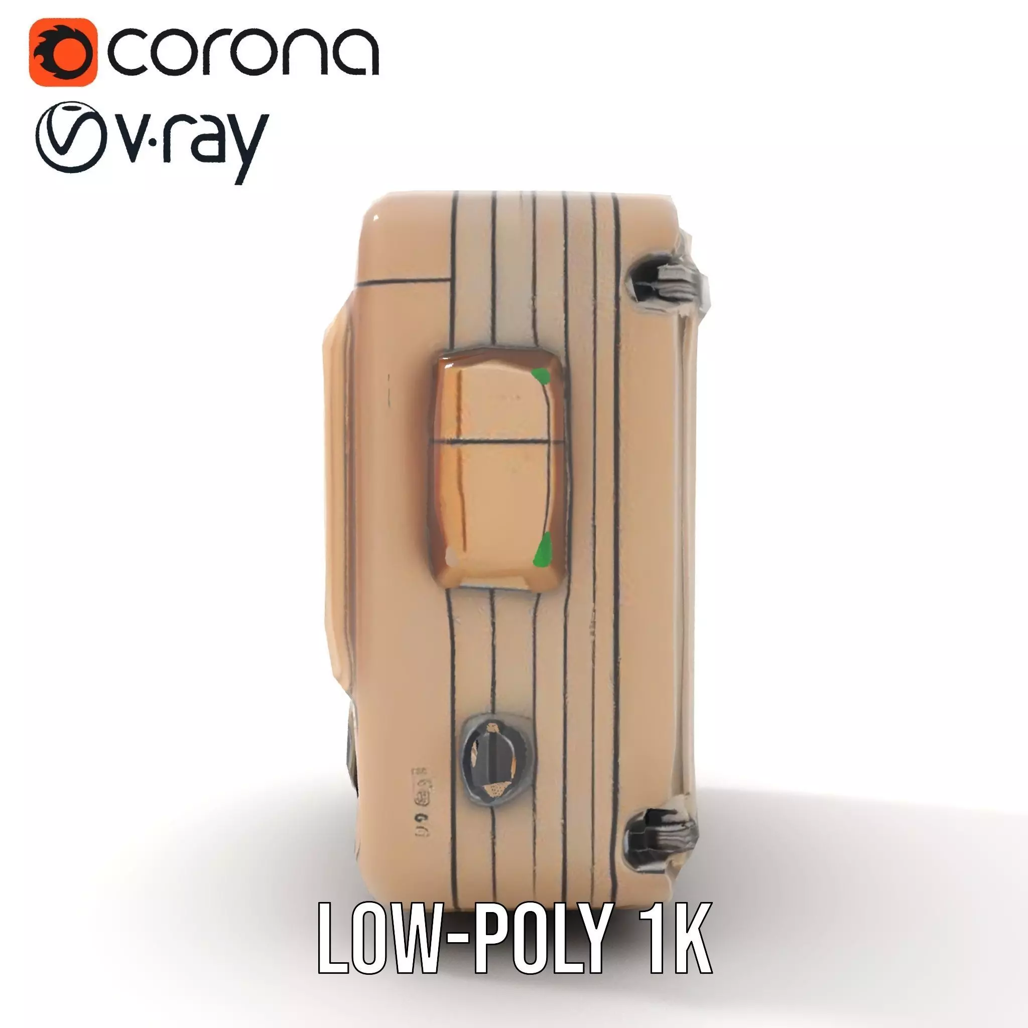 Retro Digital Device Model Pack with Functional Display Low-poly 3D model_12