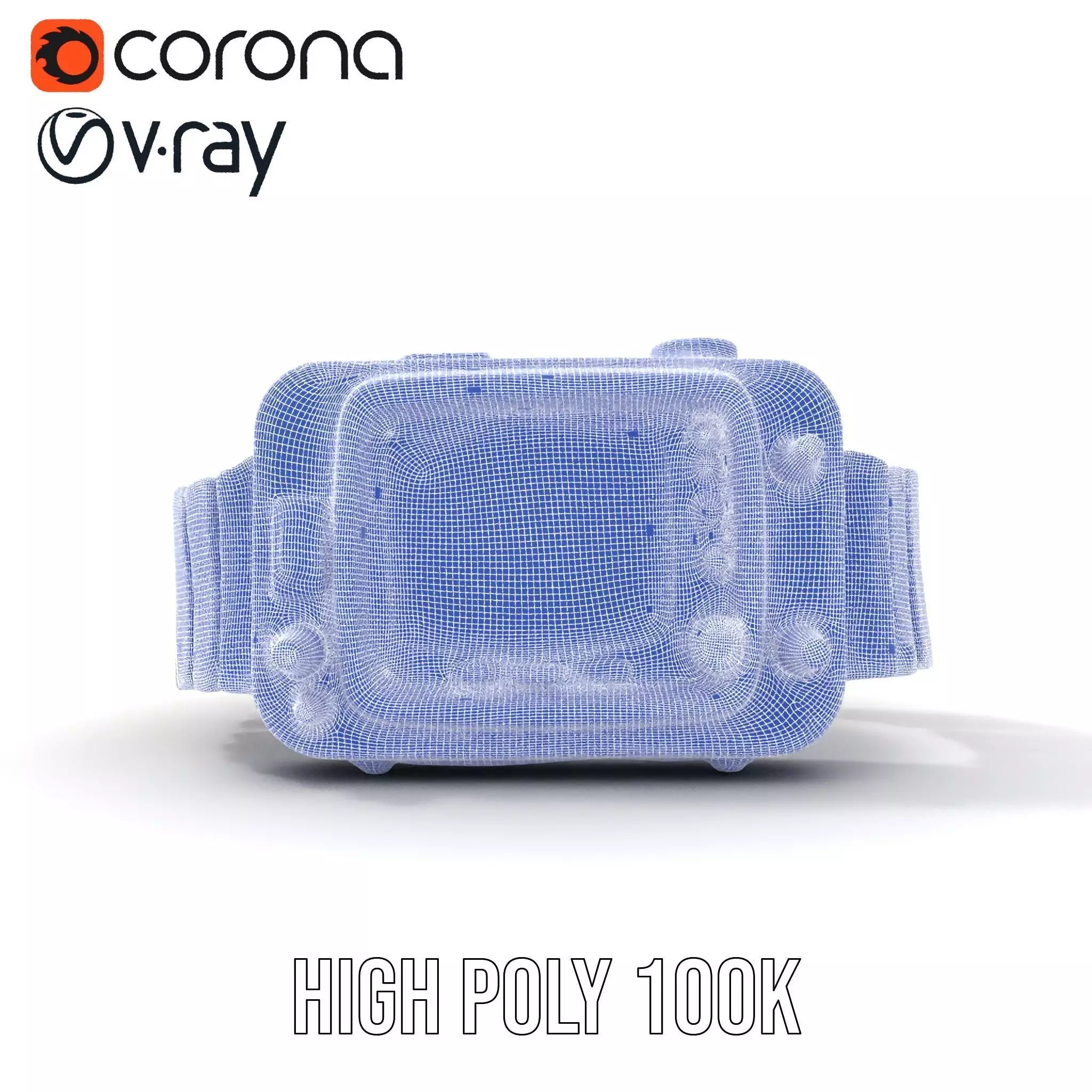 Retro Digital Watch Model Pack with Monitor Integration Low-poly 3D model_35