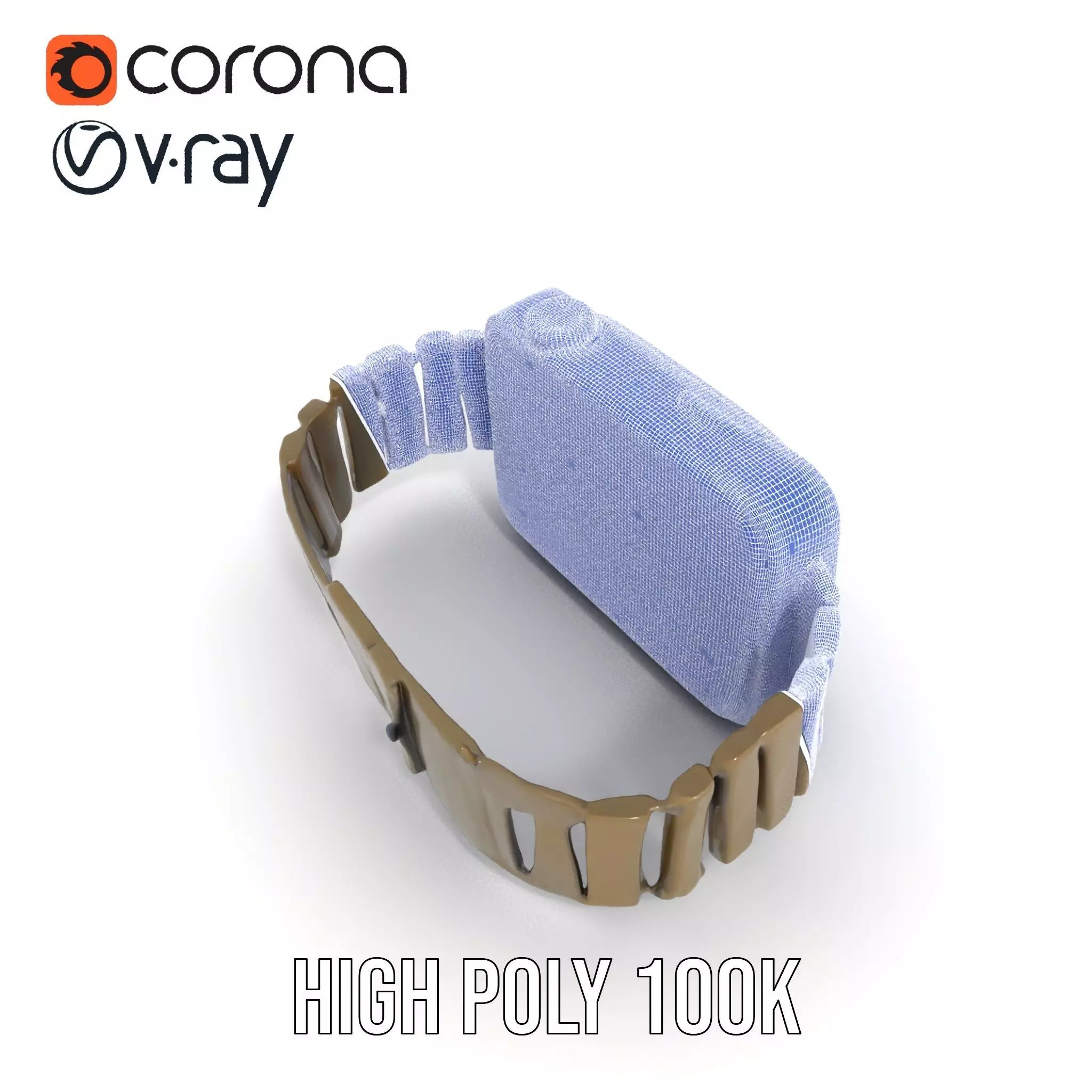 Retro Digital Watch Model Pack with Monitor Integration Low-poly 3D model_32