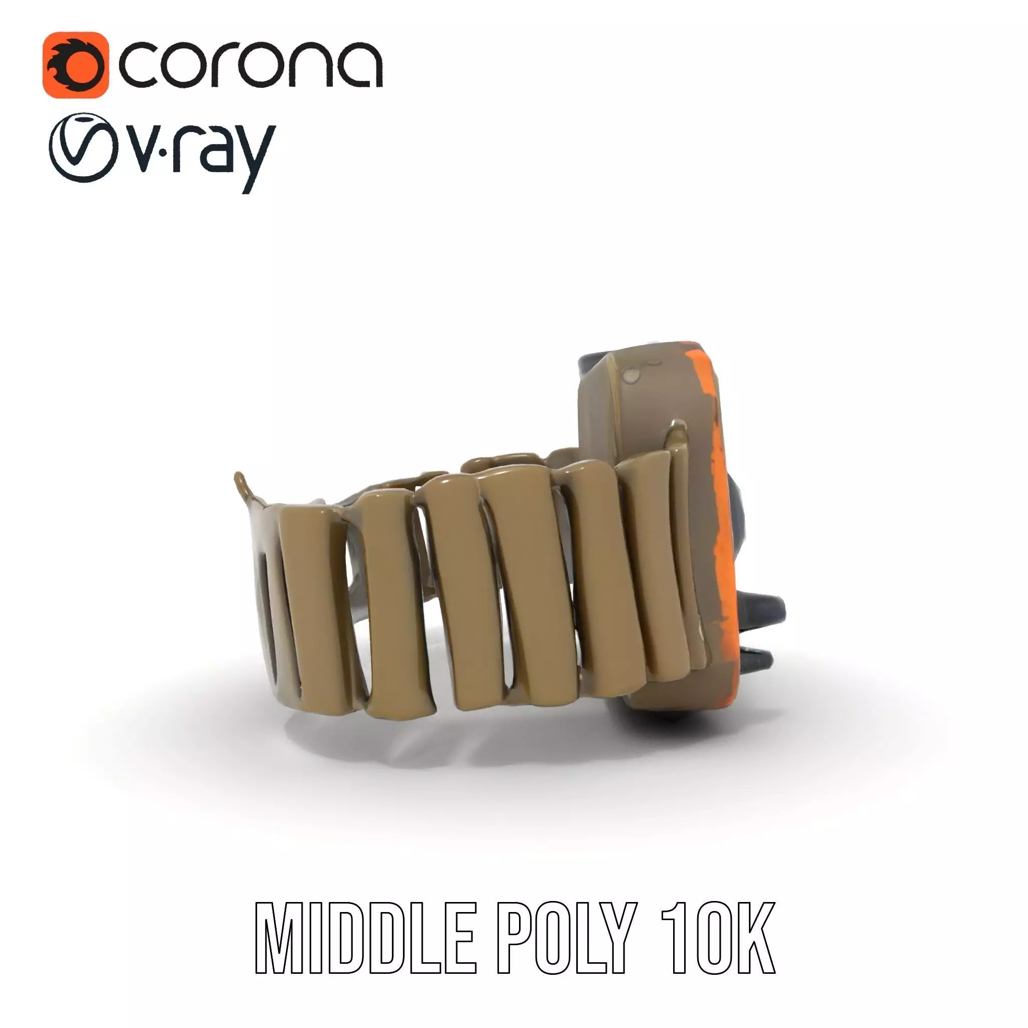 Retro Digital Watch Model Pack with Monitor Integration Low-poly 3D model_12