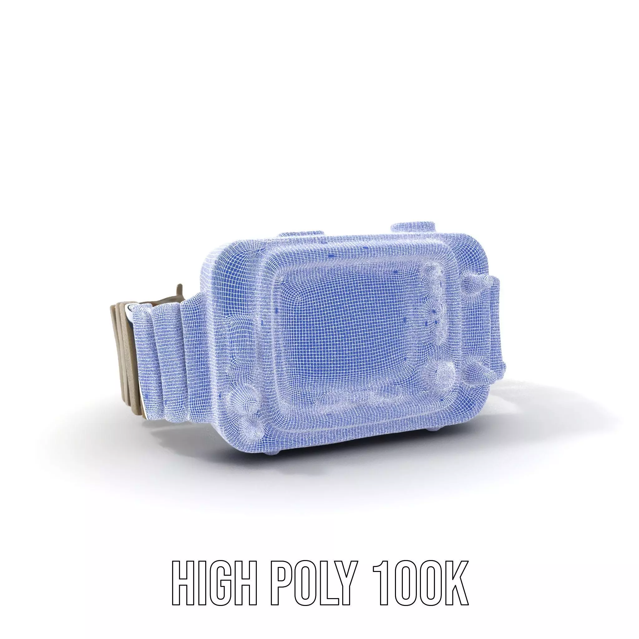 Retro Digital Watch Model Pack with Monitor Integration Low-poly 3D model_5