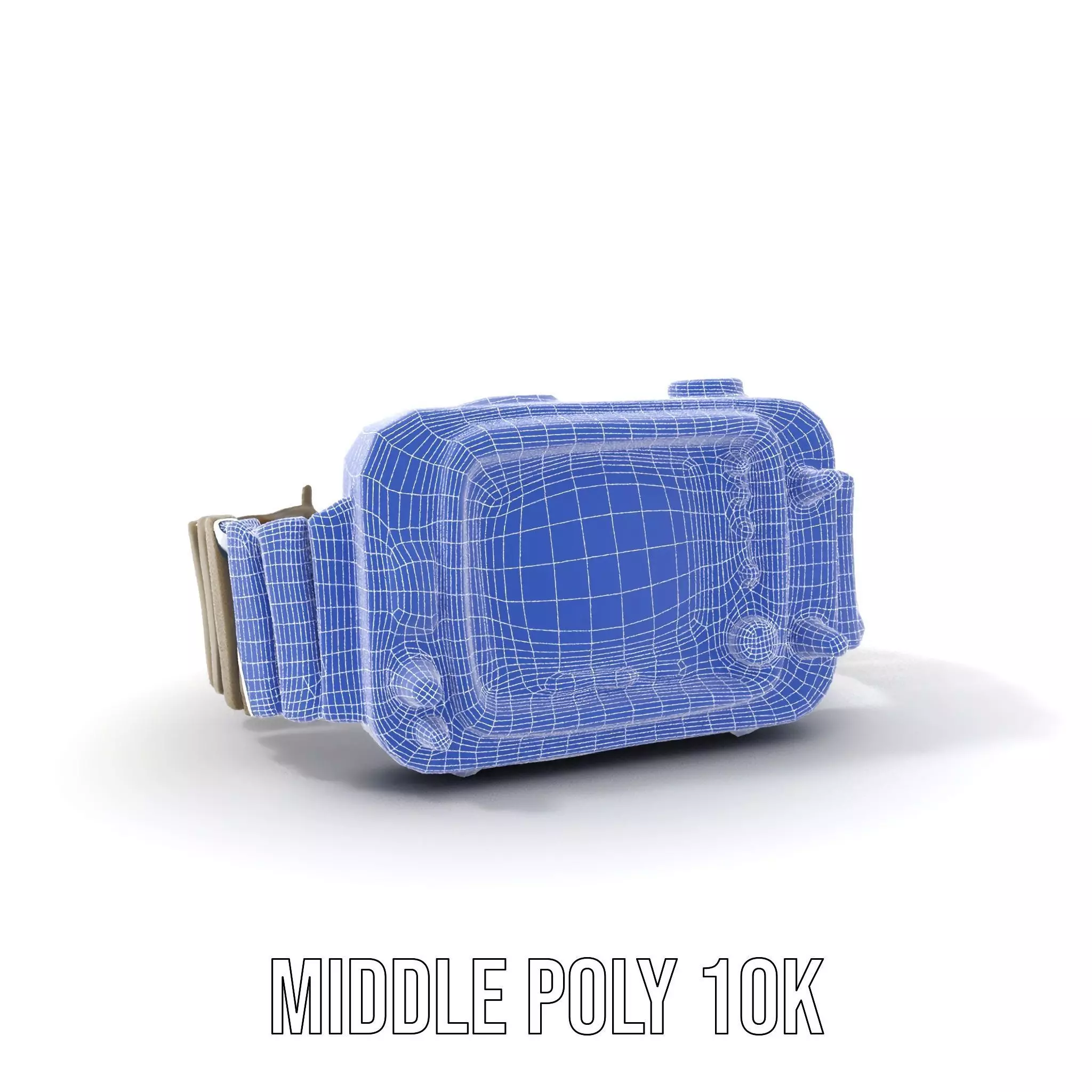 Retro Digital Watch Model Pack with Monitor Integration Low-poly 3D model_14