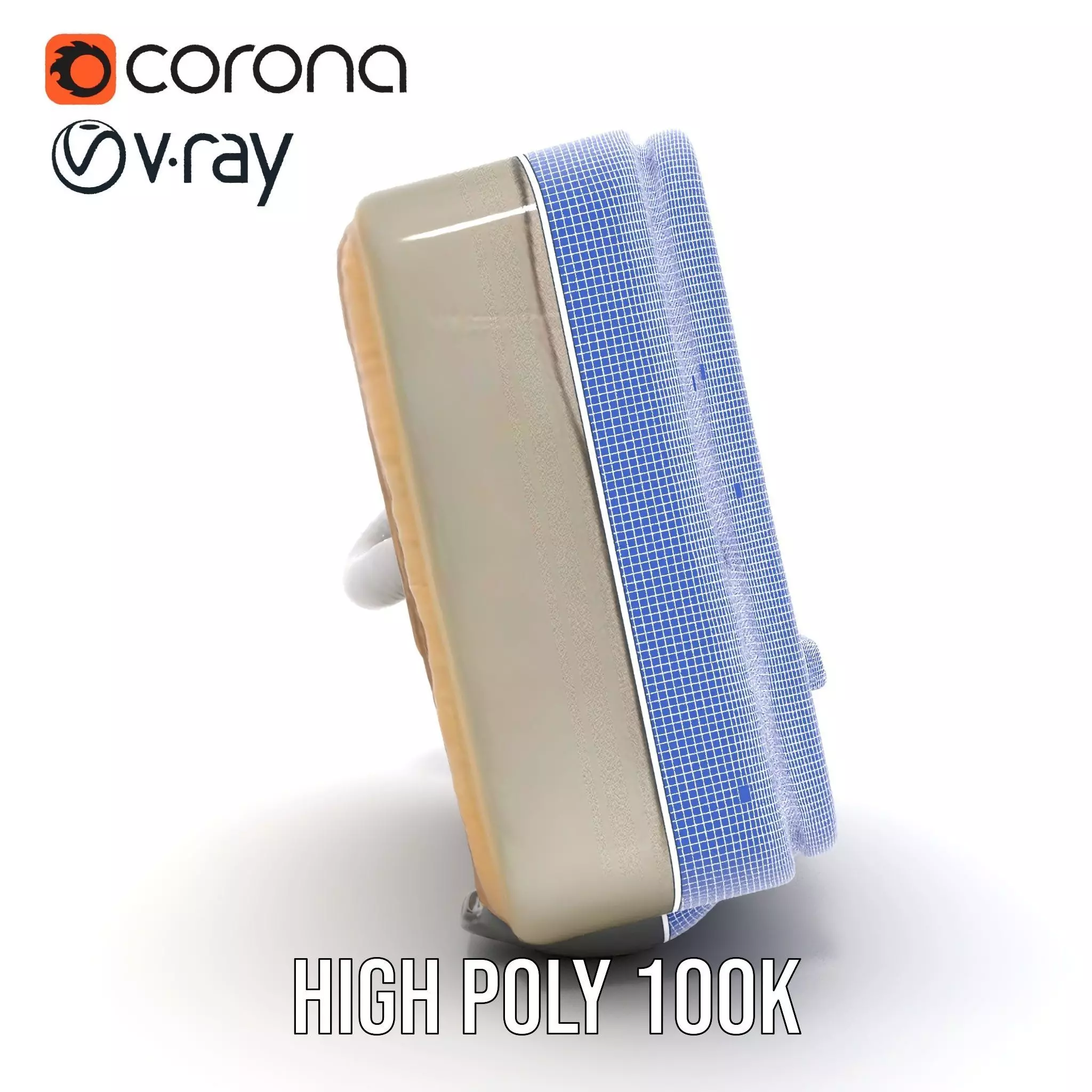 Retro Military Tech Model Pack with Monitor Low-poly 3D model_32