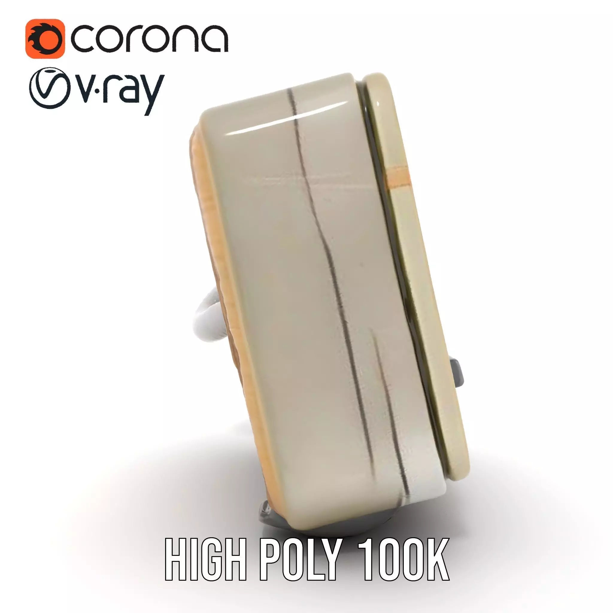 Retro Military Tech Model Pack with Monitor Low-poly 3D model_18