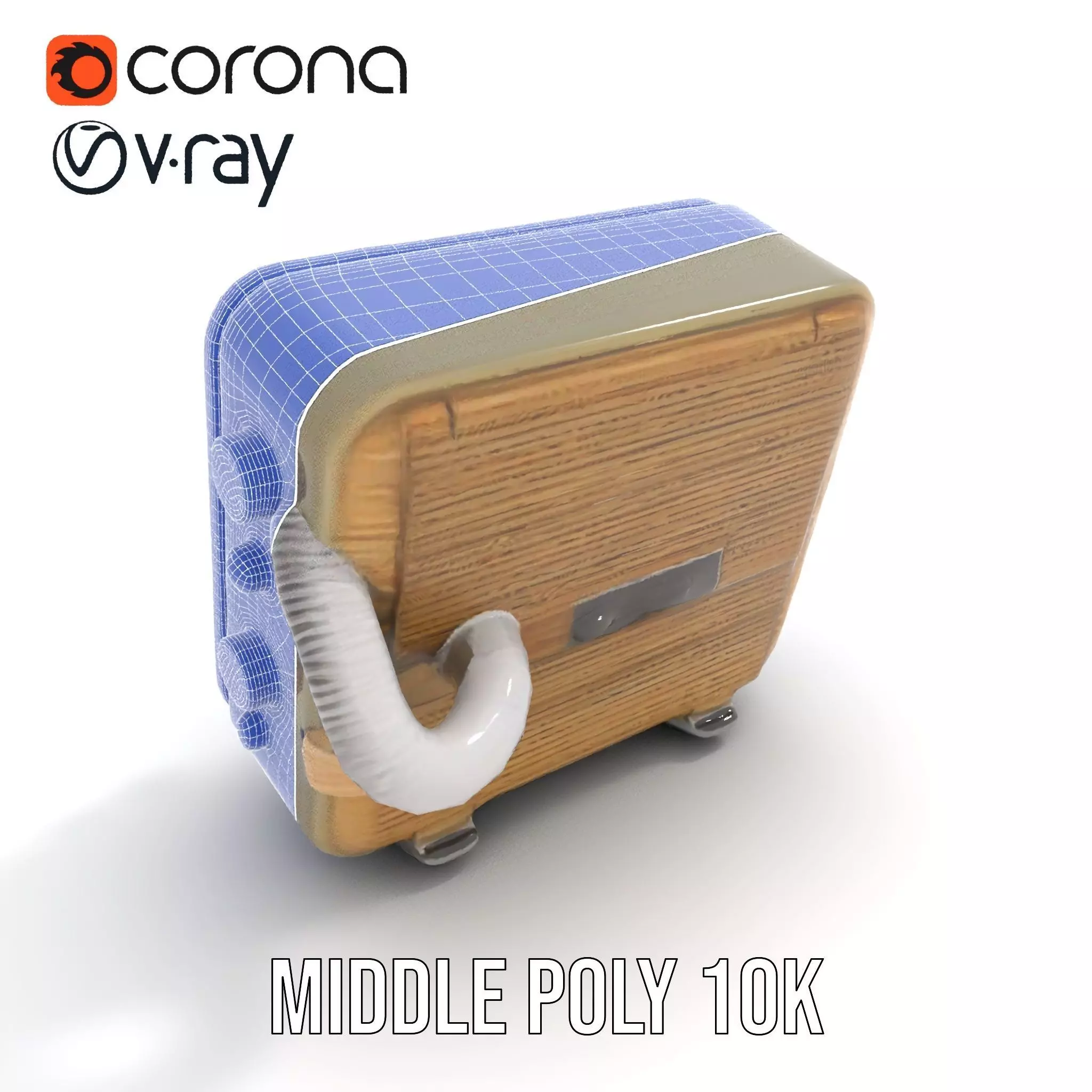 Retro Military Tech Model Pack with Monitor Low-poly 3D model_21