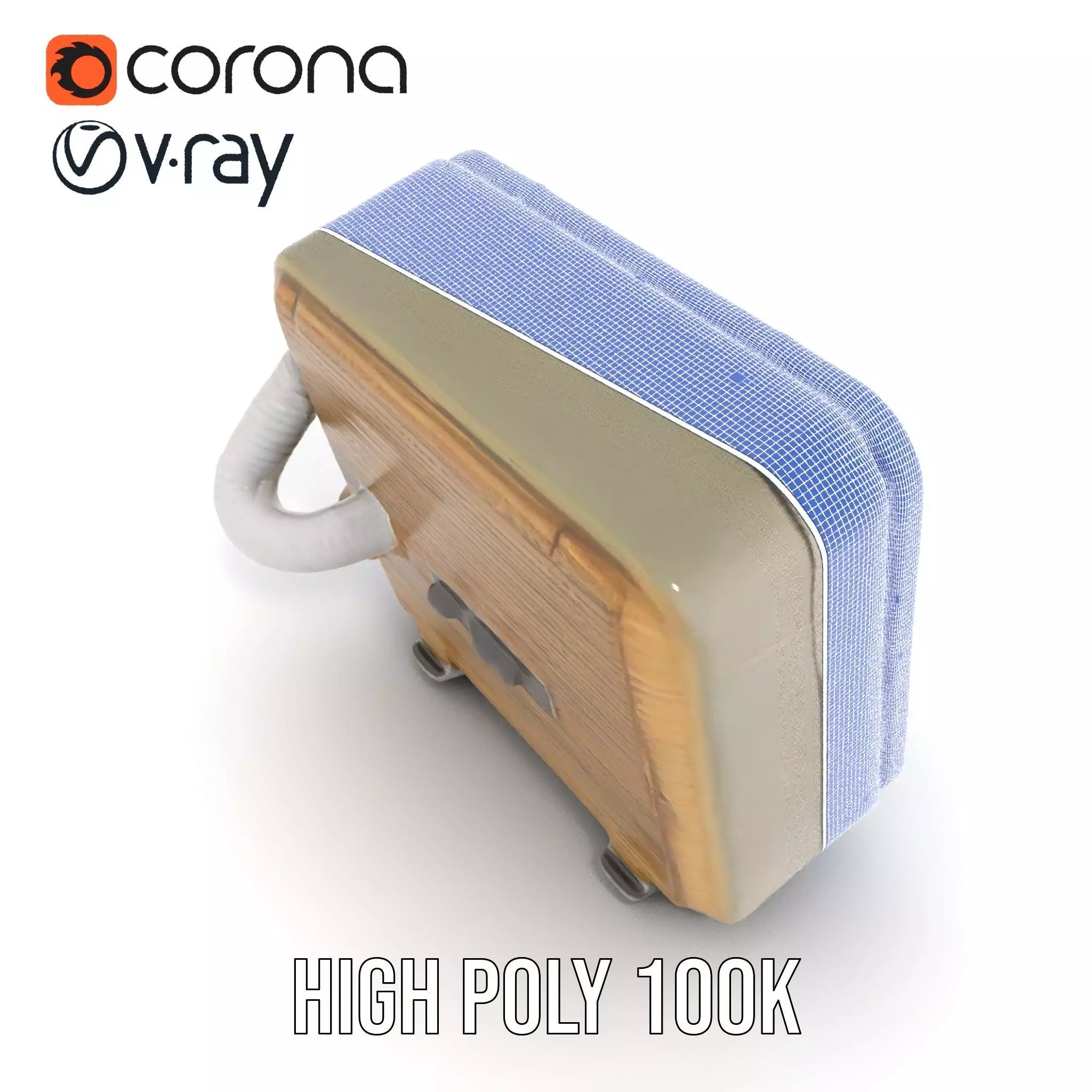 Retro Military Tech Model Pack with Monitor Low-poly 3D model_33