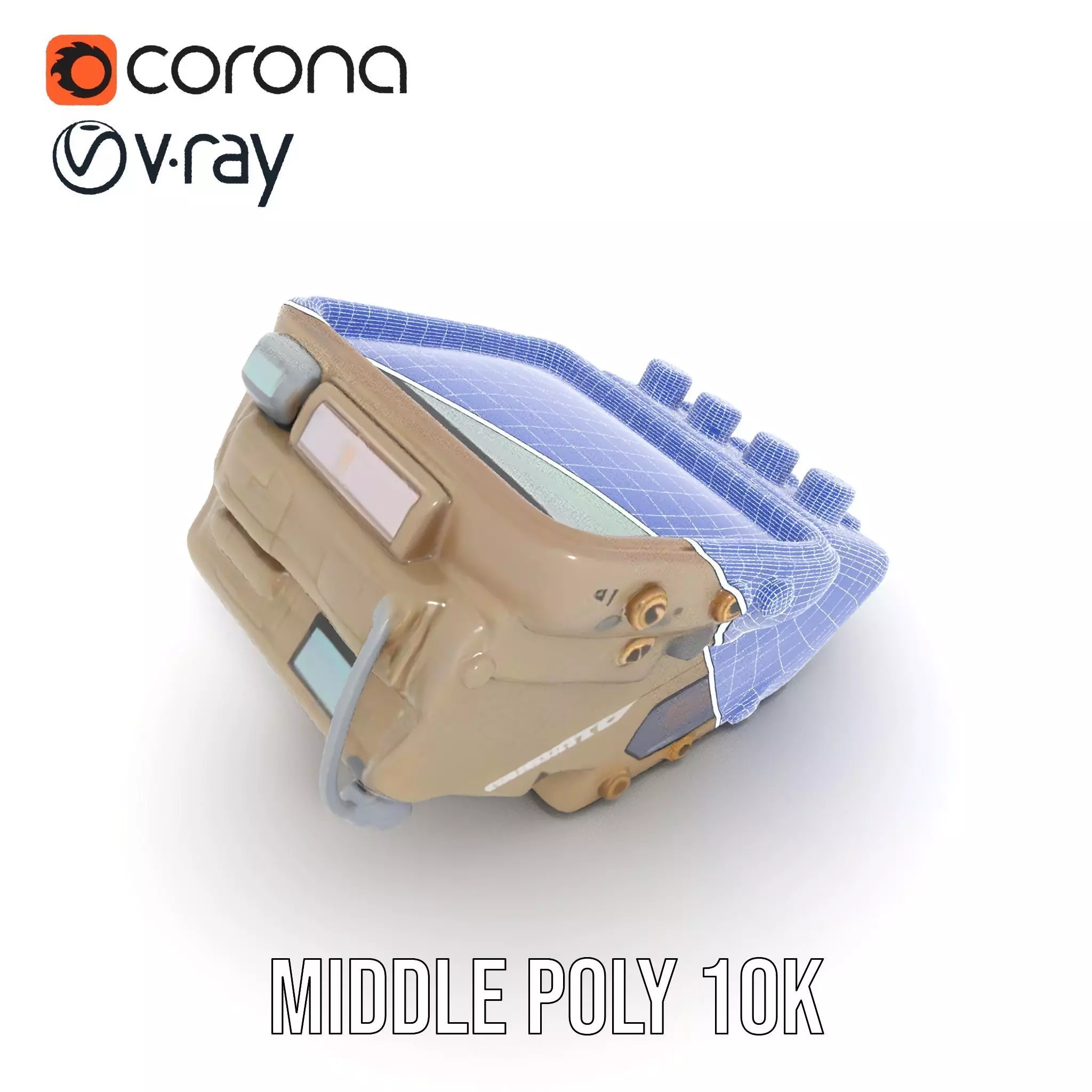 Retro Wrist Device Model Pack with Screen and Buttons Low-poly 3D model_27