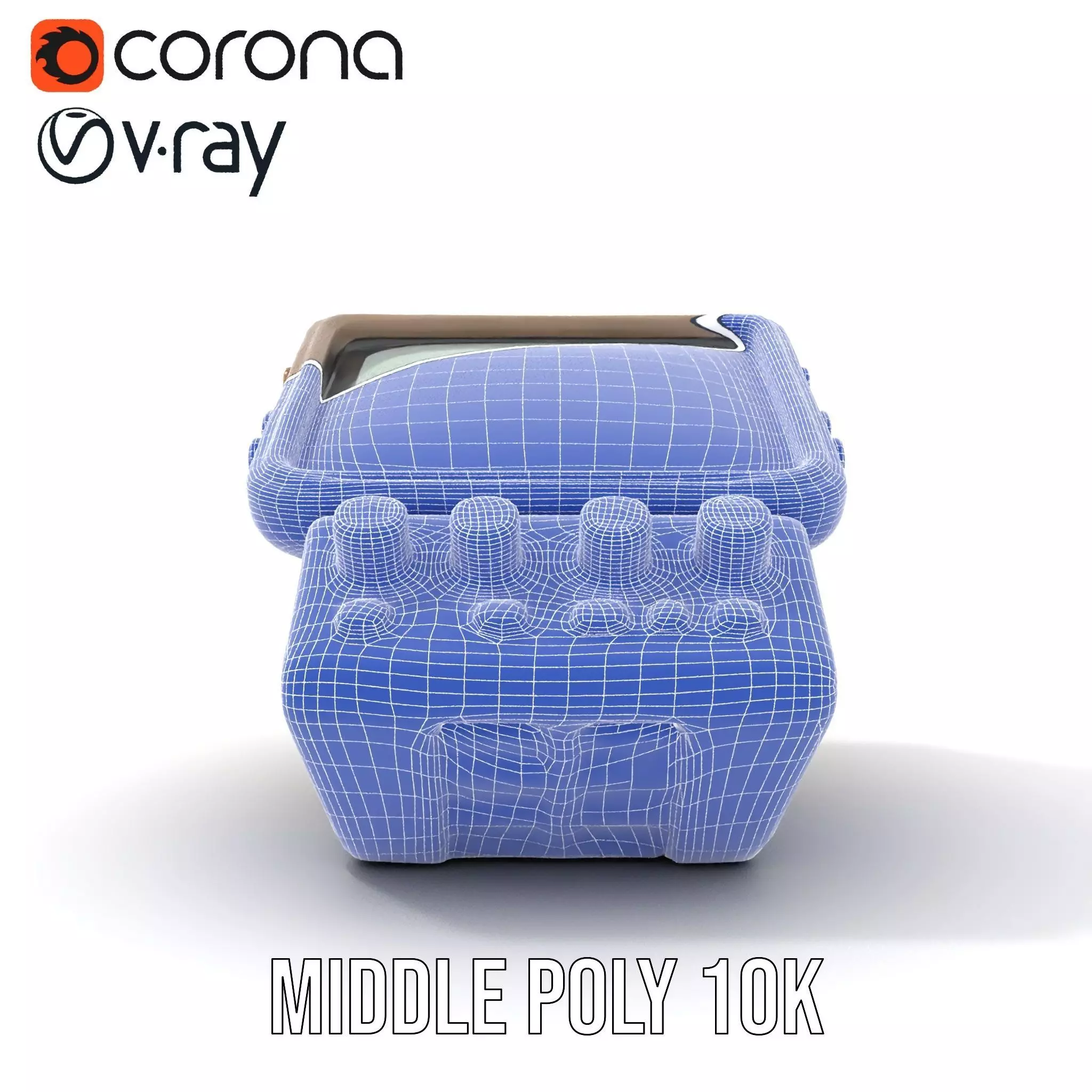 Retro Wrist Device Model Pack with Screen and Buttons Low-poly 3D model_24