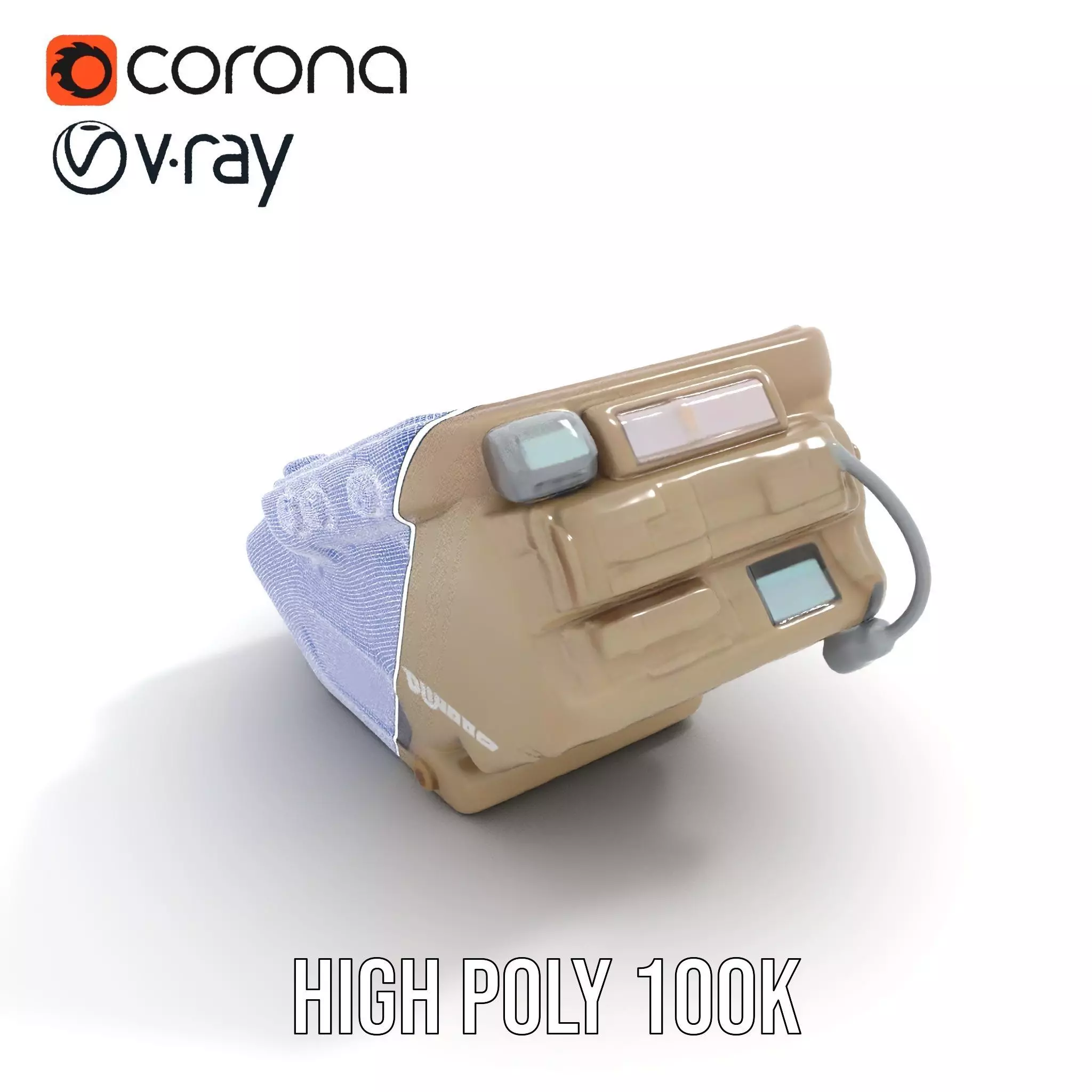 Retro Wrist Device Model Pack with Screen and Buttons Low-poly 3D model_33