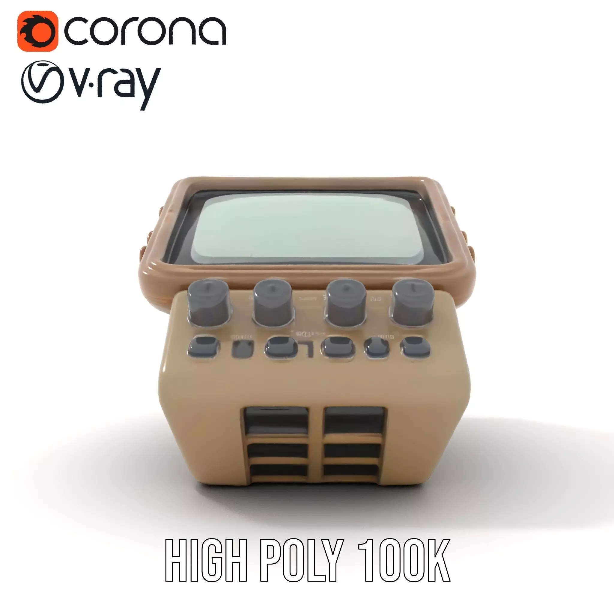 Retro Wrist Device Model Pack with Screen and Buttons Low-poly 3D model_18