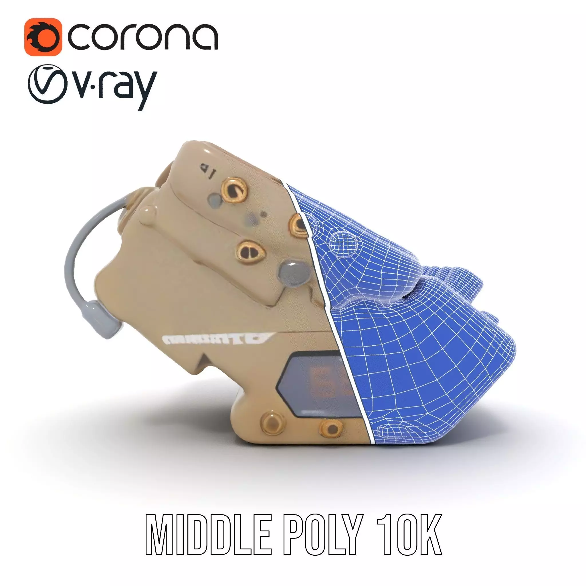 Retro Wrist Device Model Pack with Screen and Buttons Low-poly 3D model_30