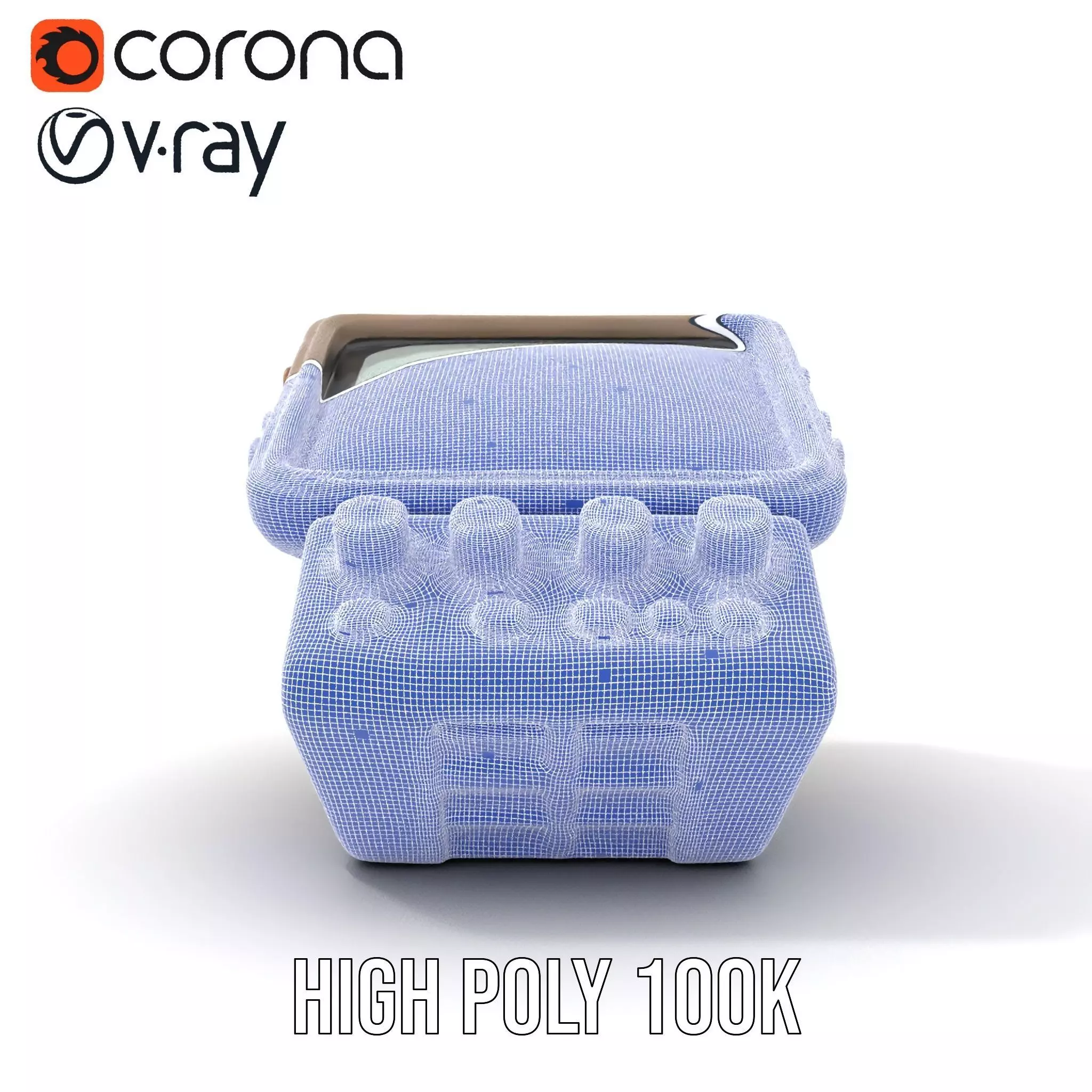 Retro Wrist Device Model Pack with Screen and Buttons Low-poly 3D model_29