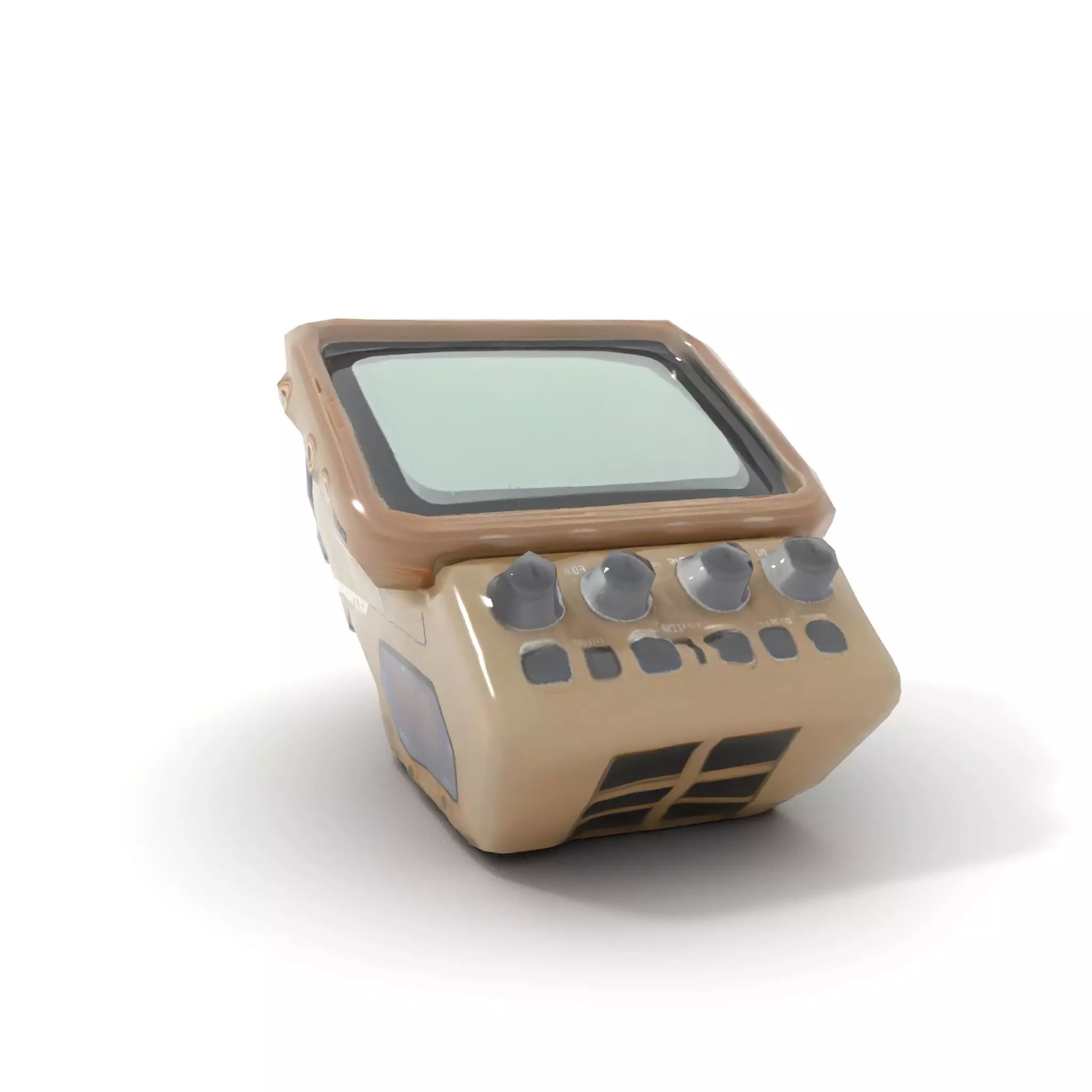 Retro Wrist Device Model Pack with Screen and Buttons Low-poly 3D model_7