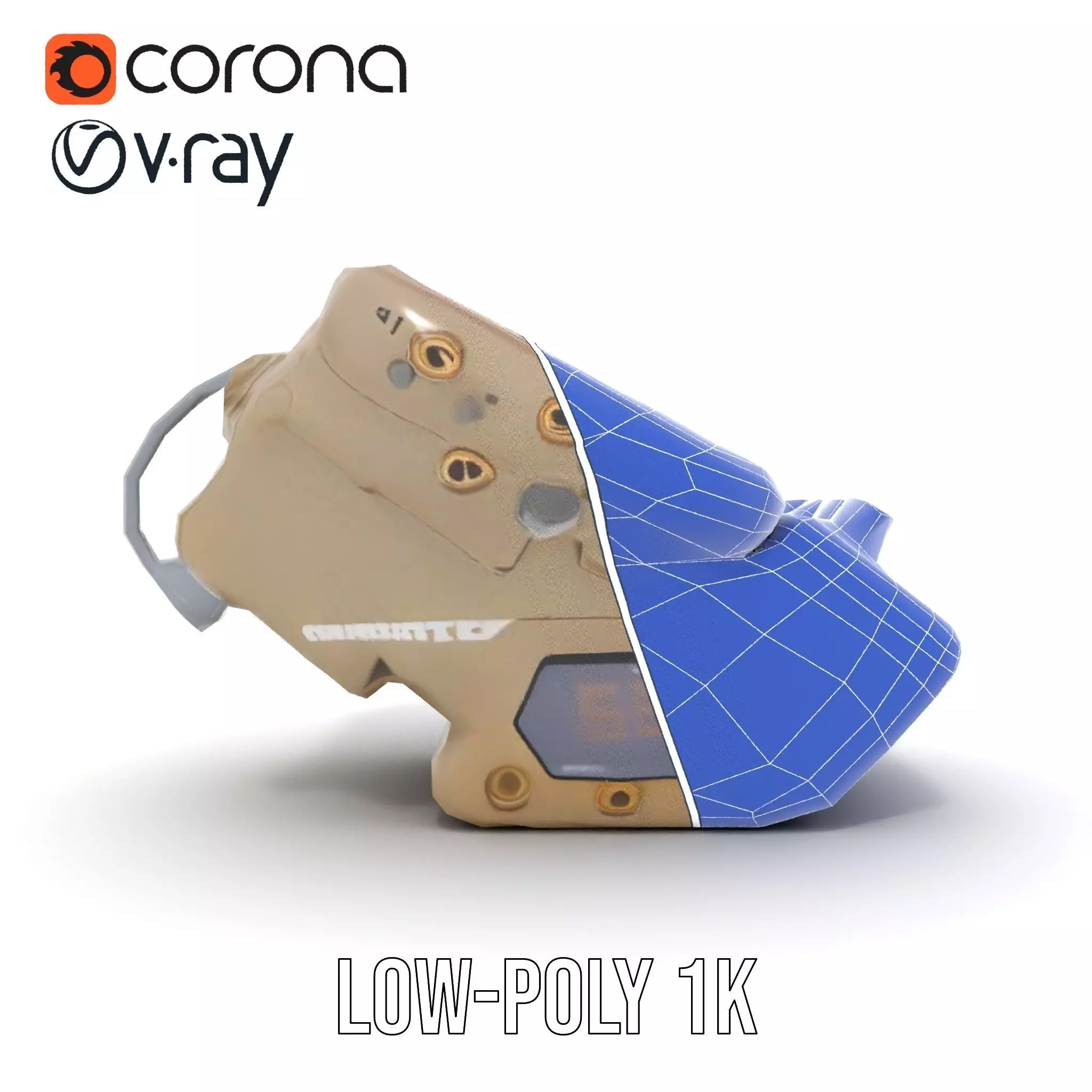 Retro Wrist Device Model Pack with Screen and Buttons Low-poly 3D model_31