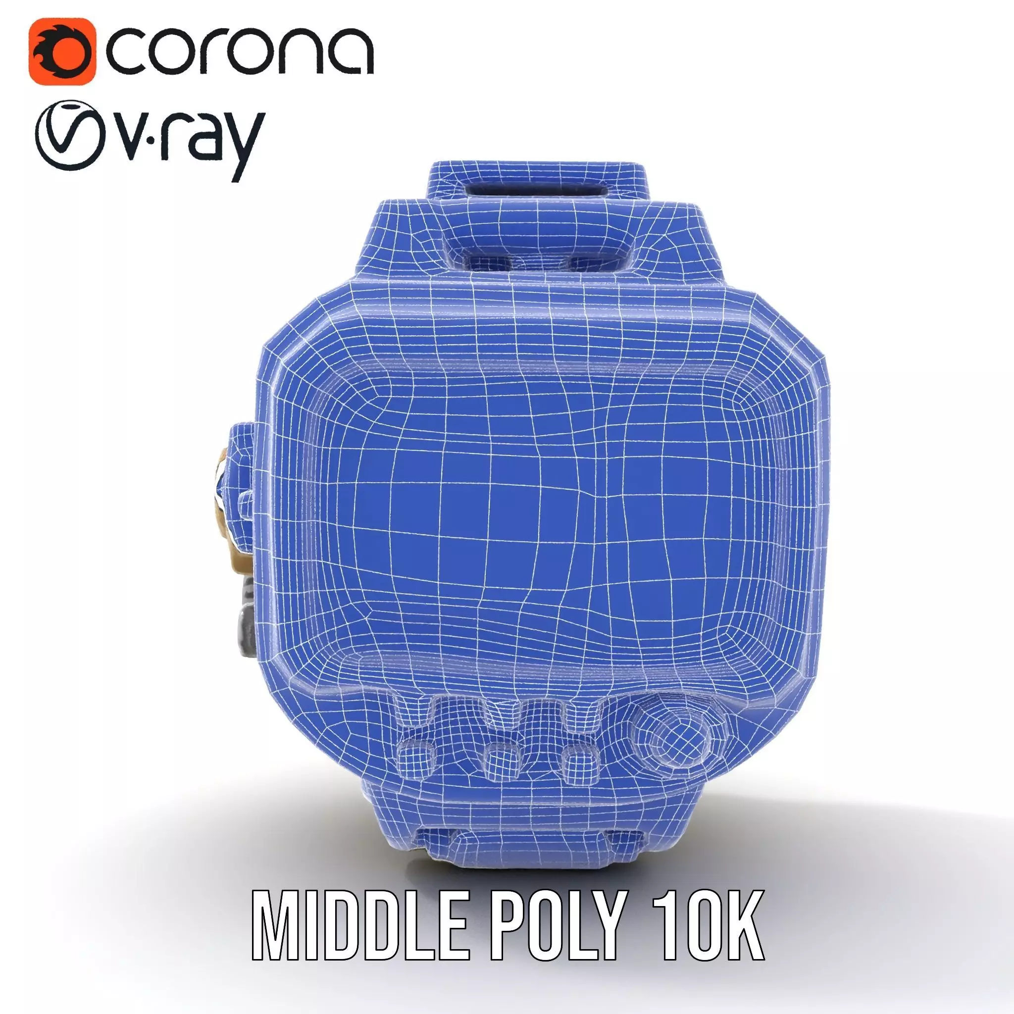 Retro Futuristic Device Display Model Pack Low-poly 3D model_29