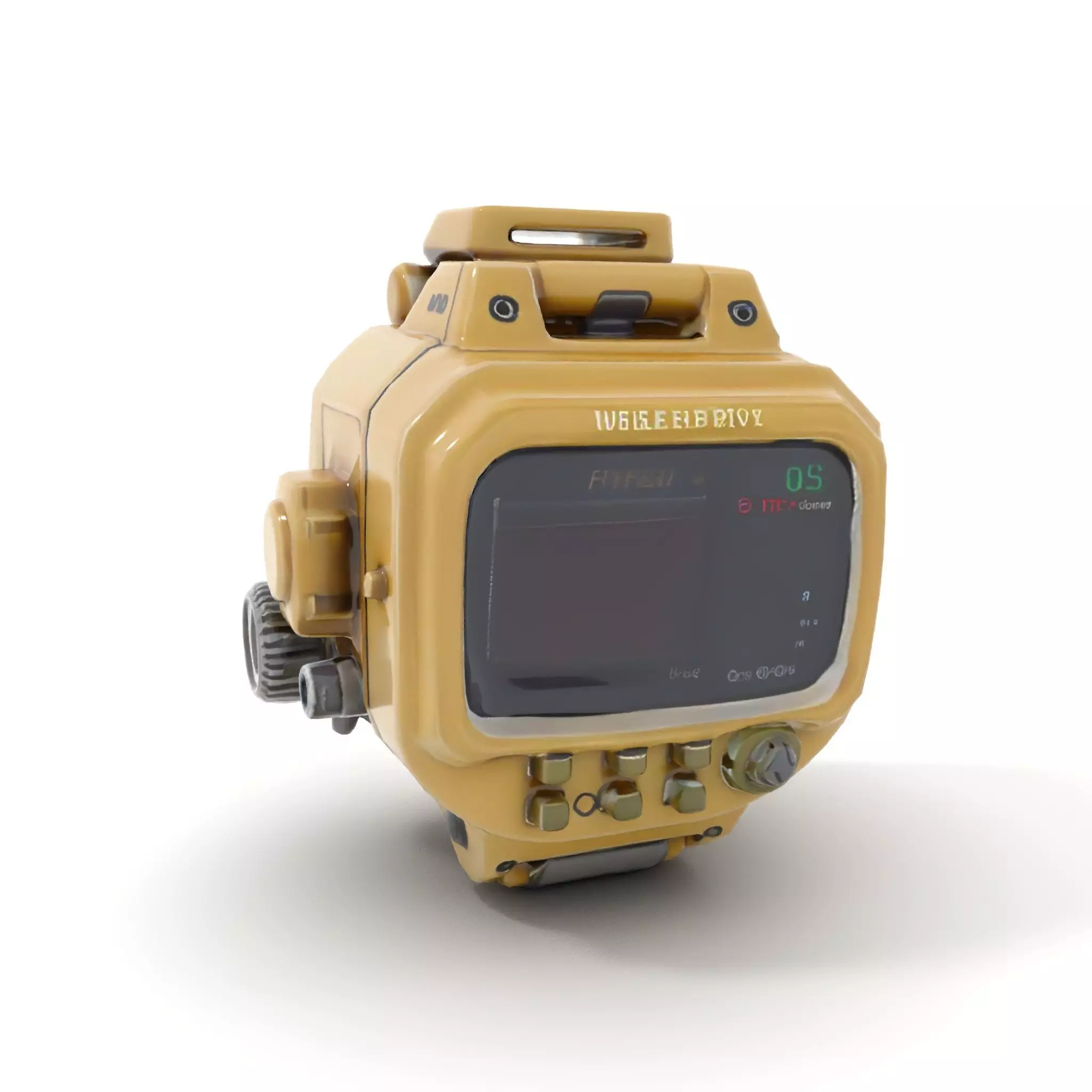 Retro Futuristic Device Display Model Pack Low-poly 3D model_6