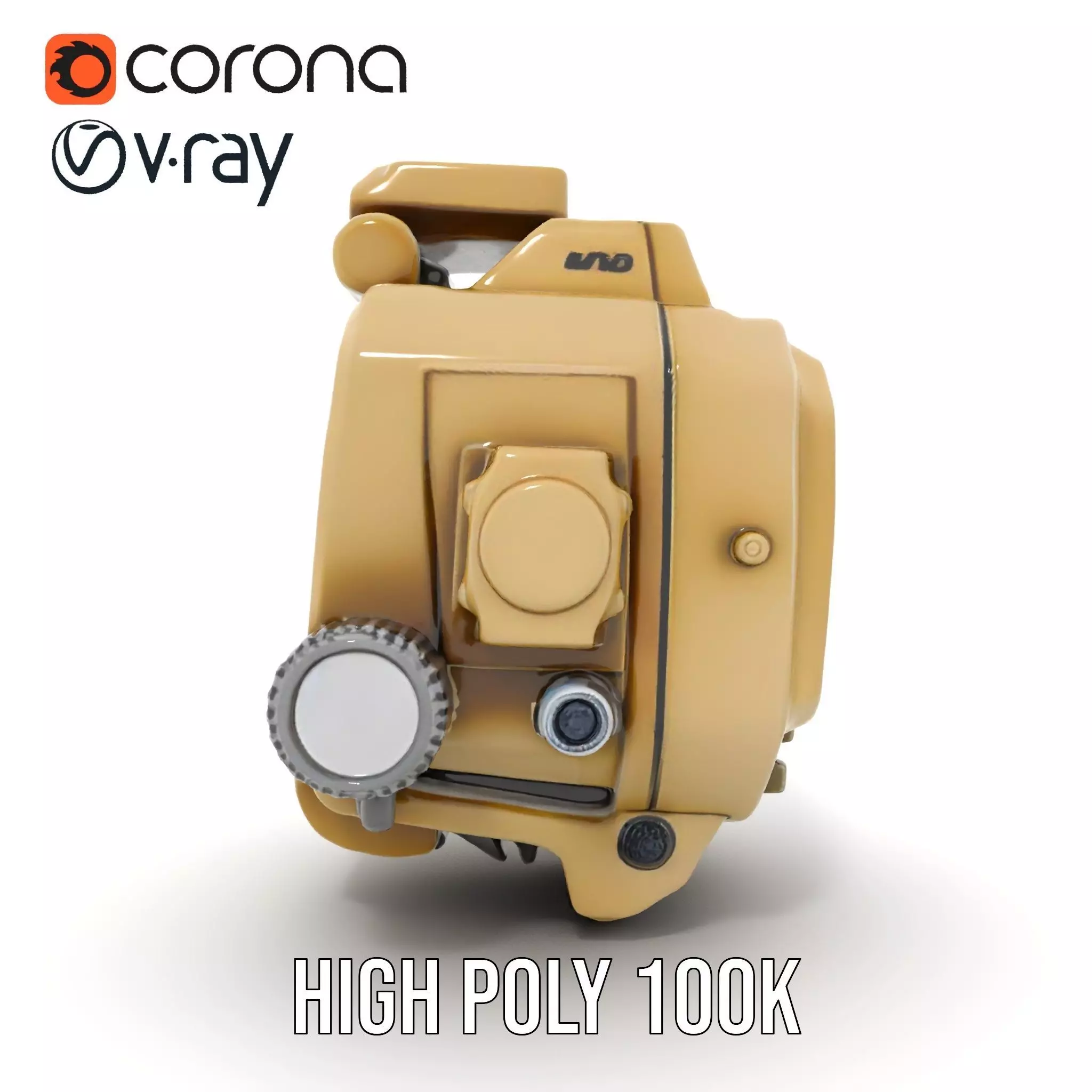 Retro Futuristic Device Display Model Pack Low-poly 3D model_28