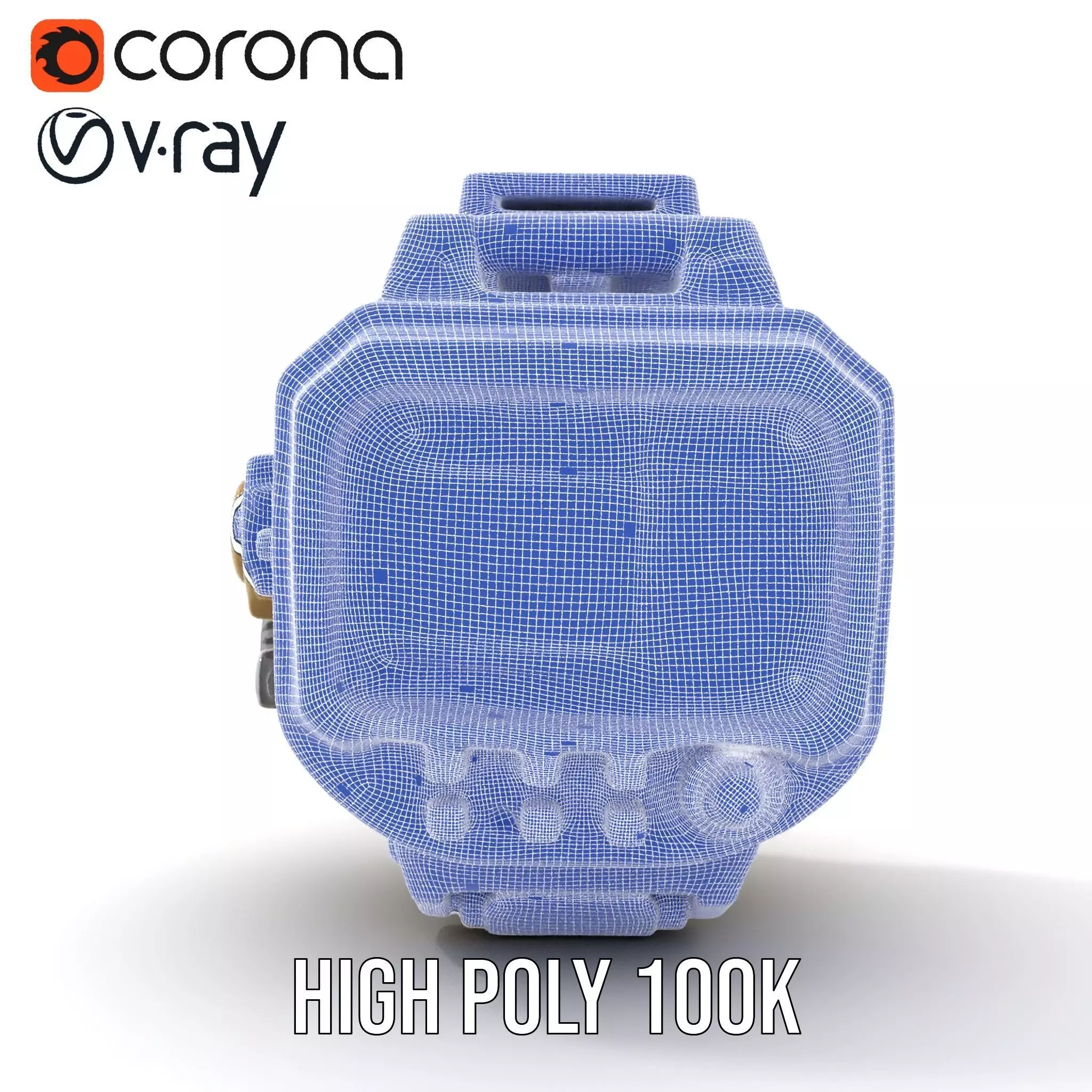 Retro Futuristic Device Display Model Pack Low-poly 3D model_34