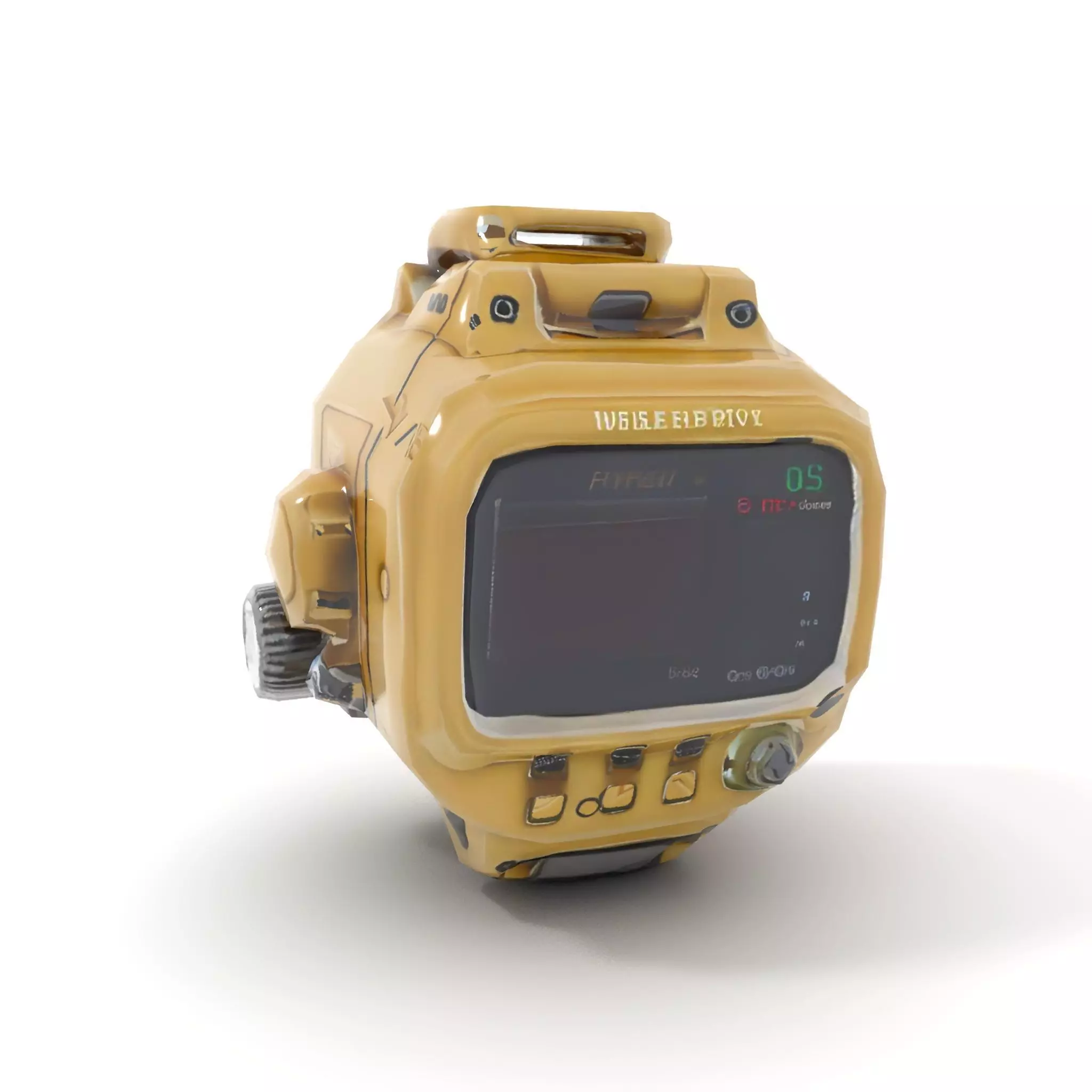 Retro Futuristic Device Display Model Pack Low-poly 3D model_7